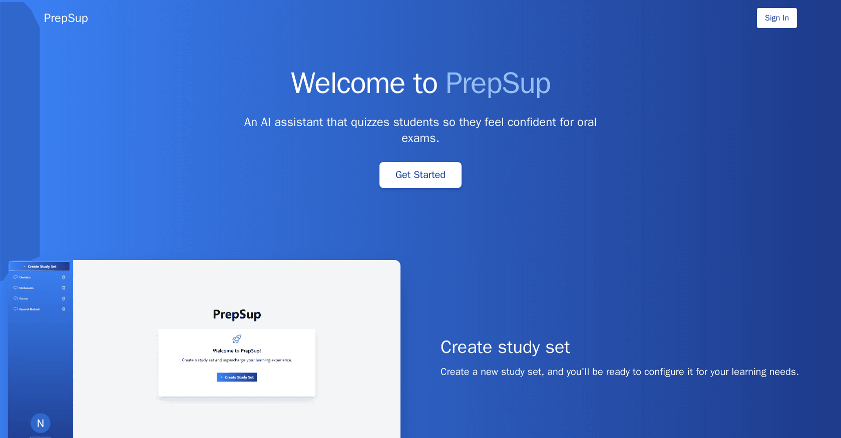 Prepsup screenshot