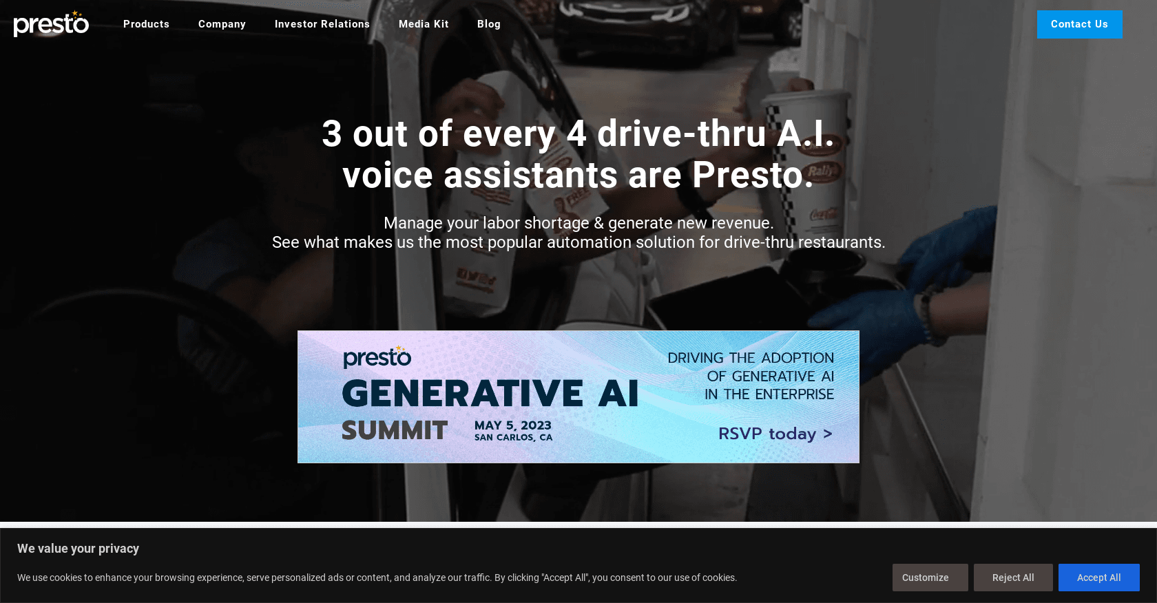 Presto AI screenshot