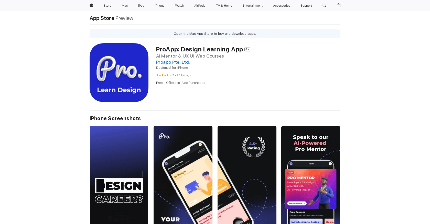 ProApp screenshot