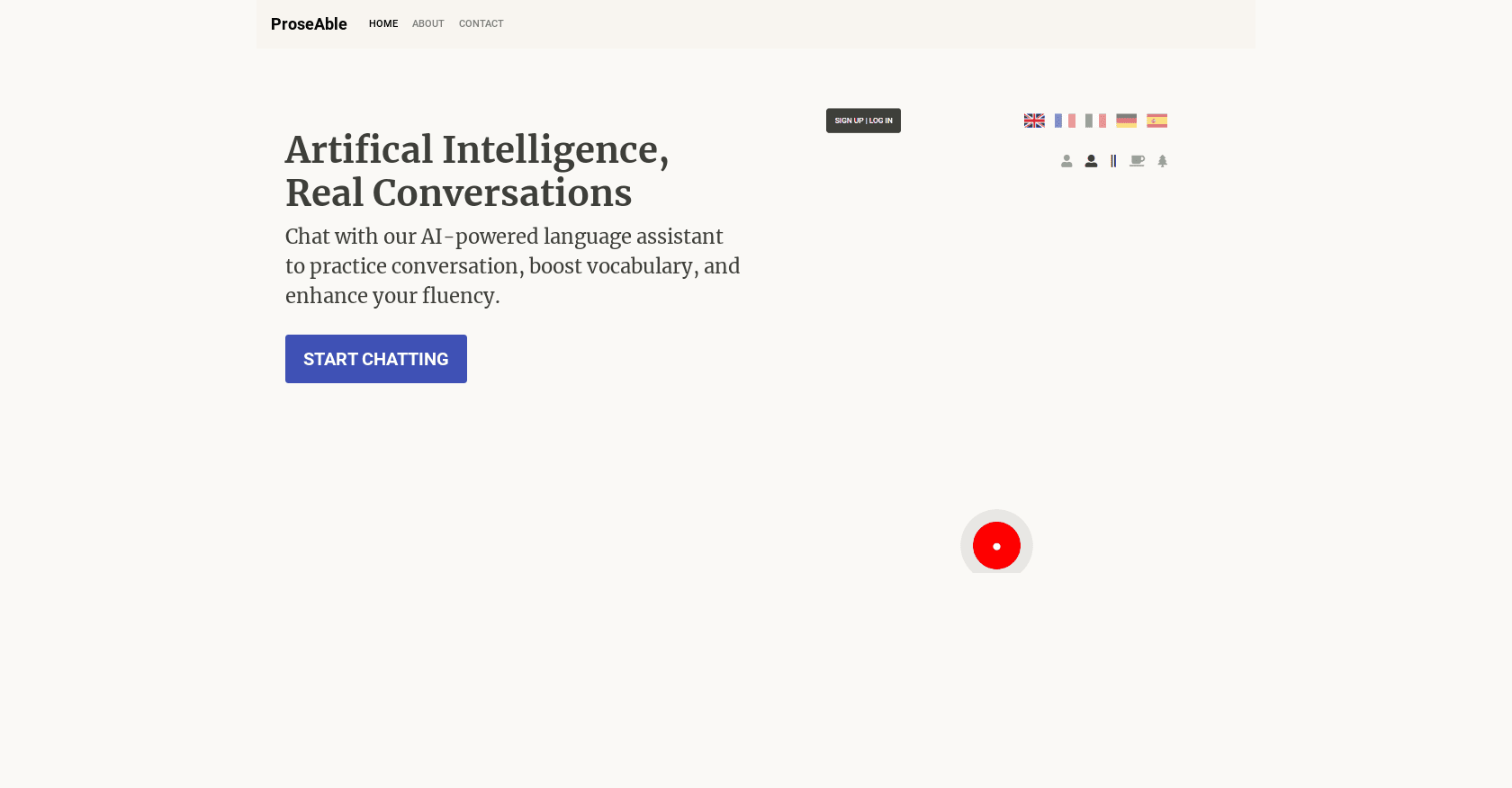Proseable screenshot