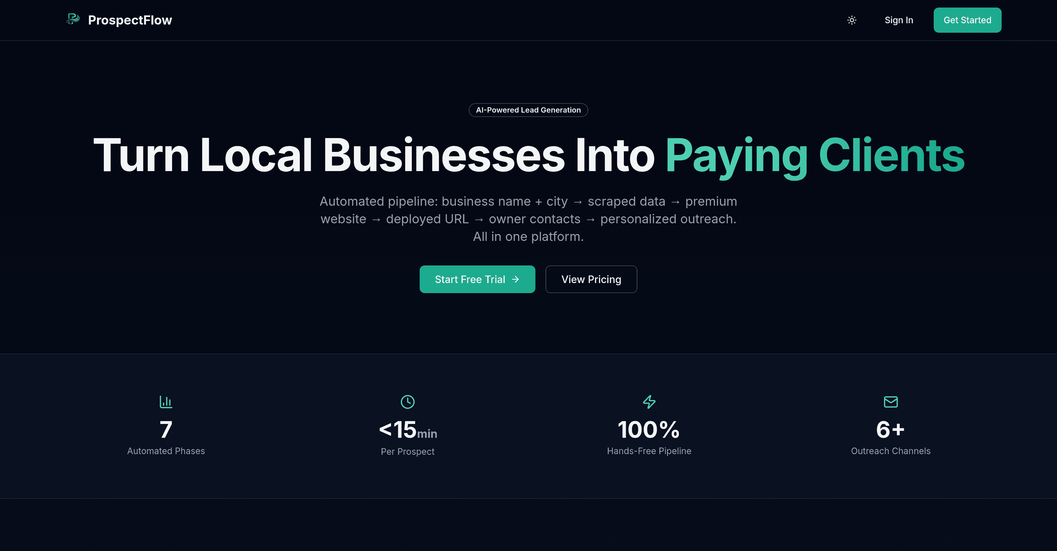 ProspectFlow screenshot
