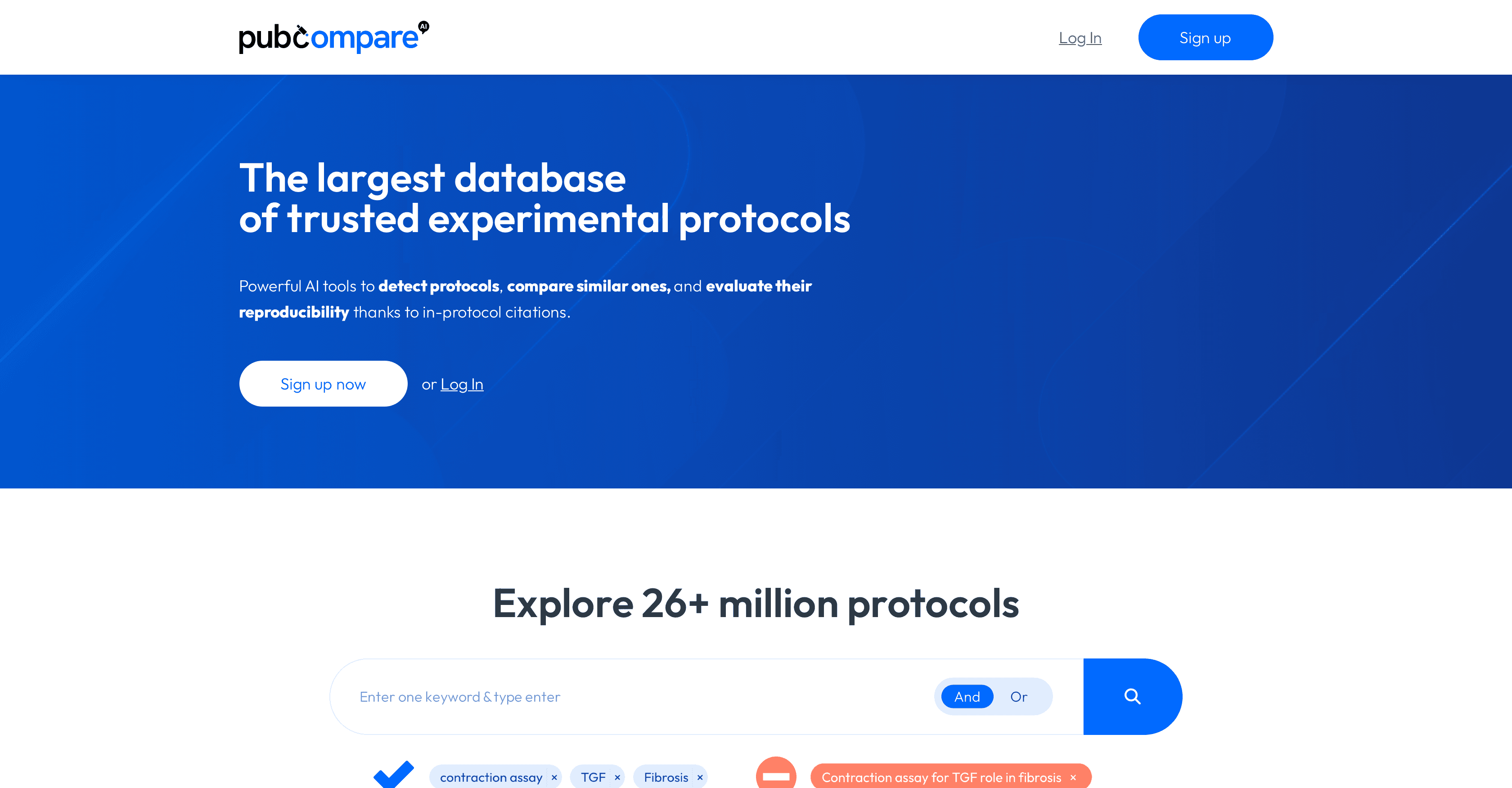 Pubcompare screenshot