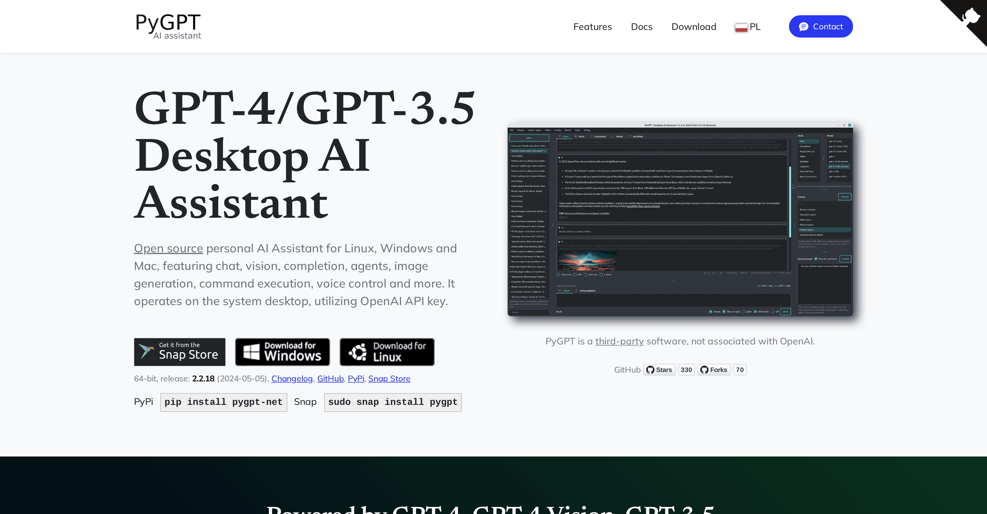 PyGPT screenshot