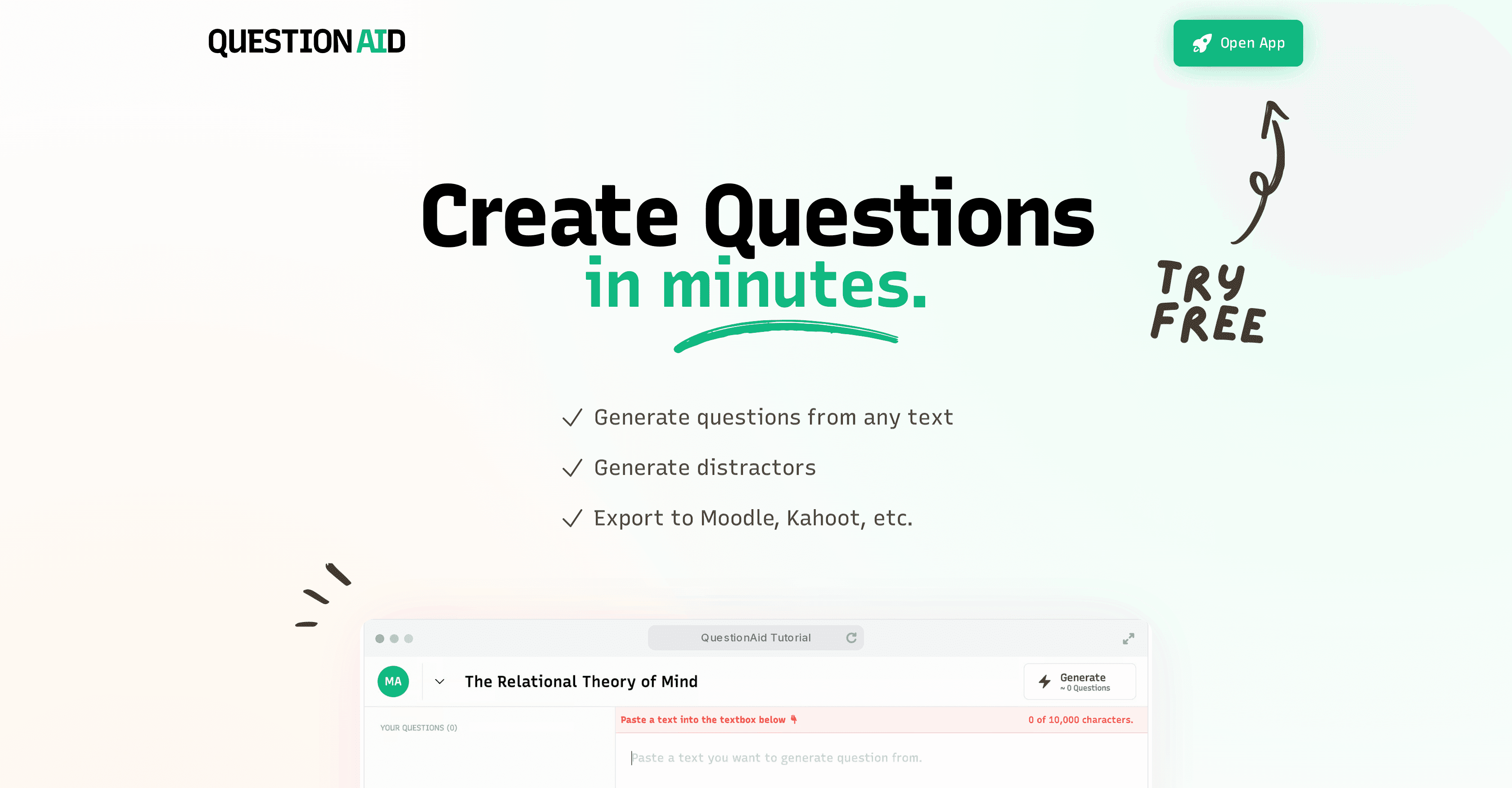 QuestionAid screenshot