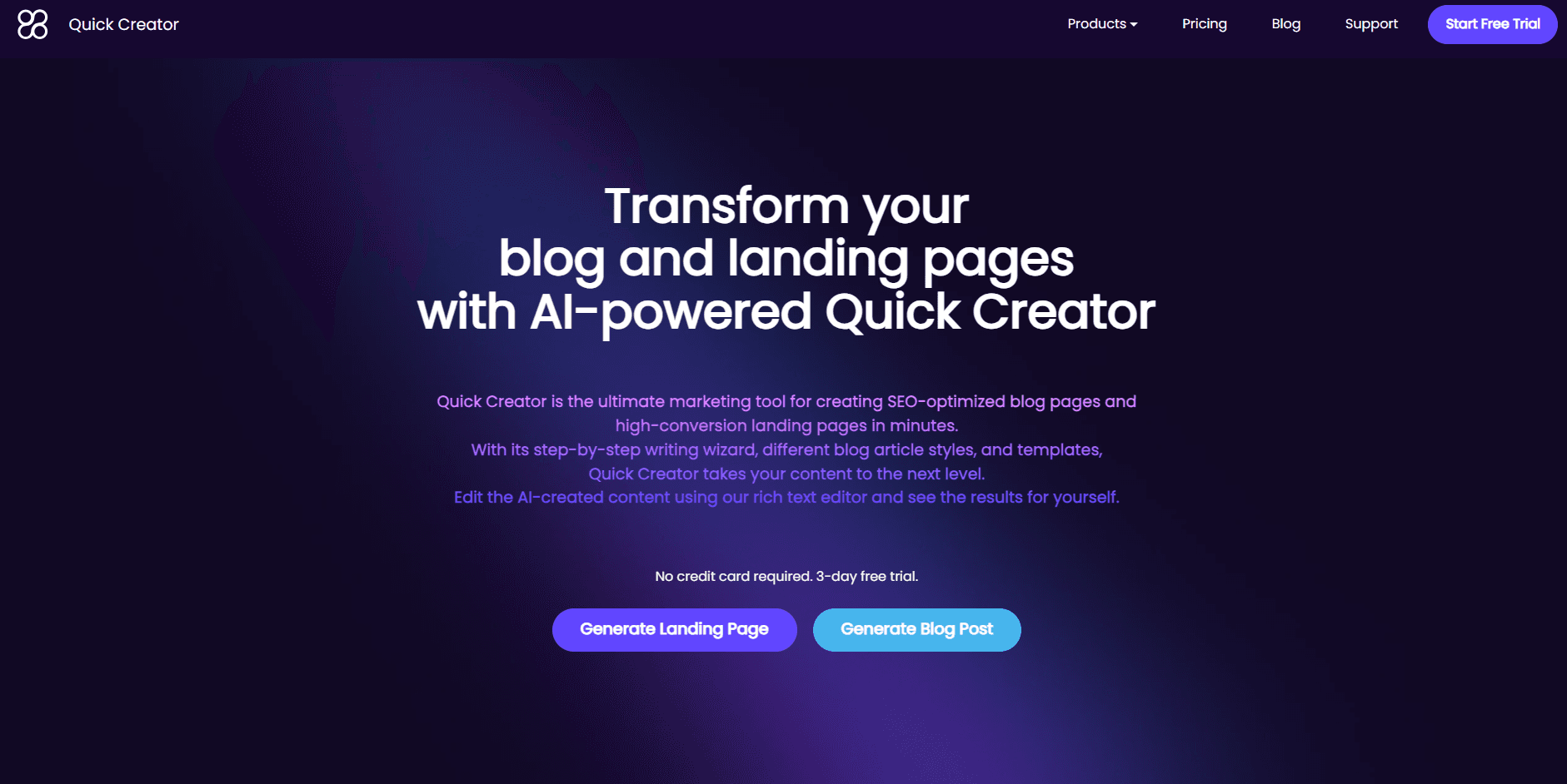 Quick Creator screenshot