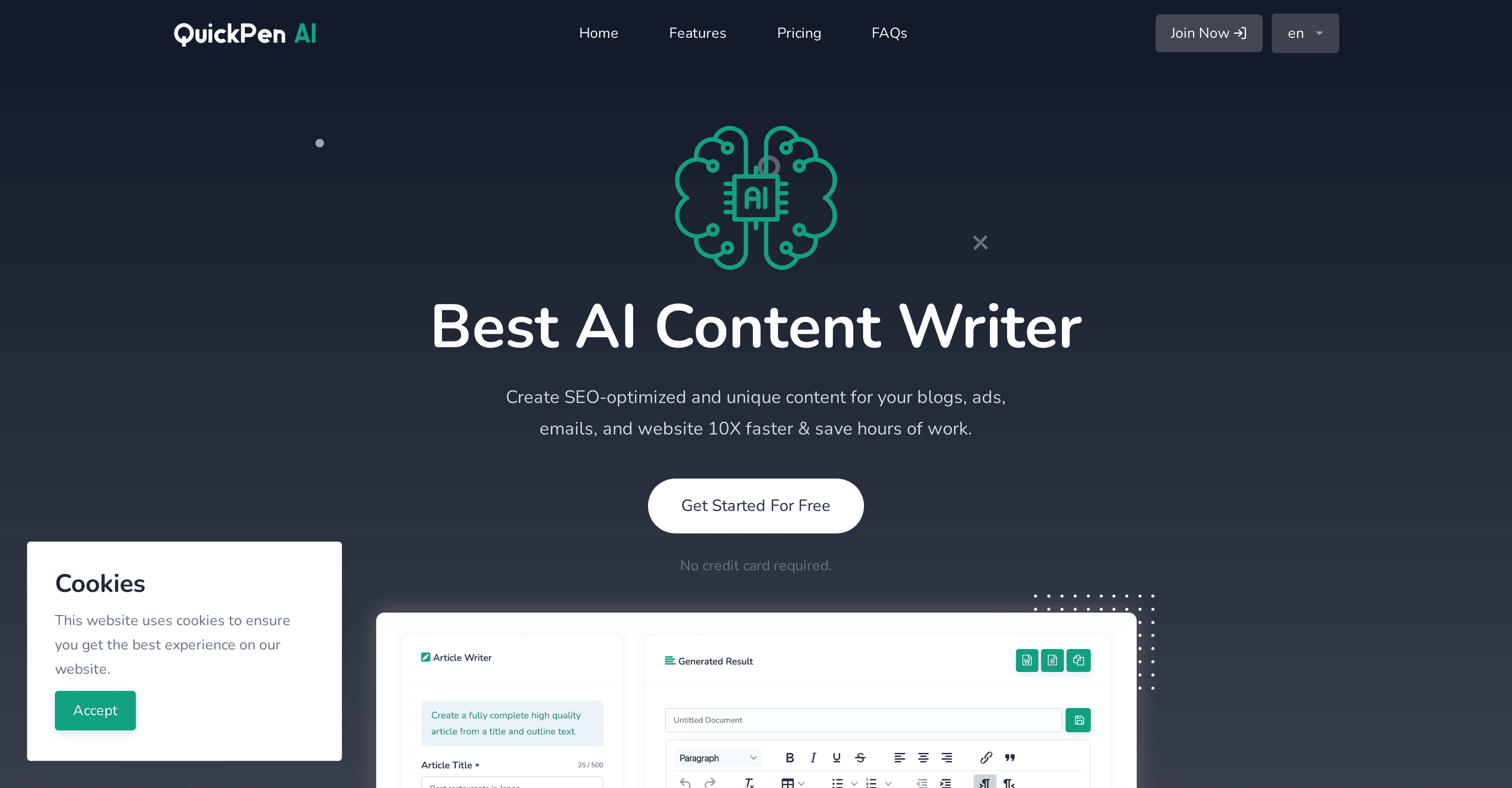 QuickPenAI screenshot