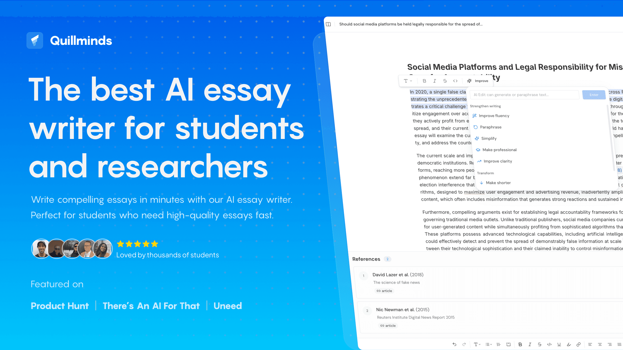 Quillminds screenshot