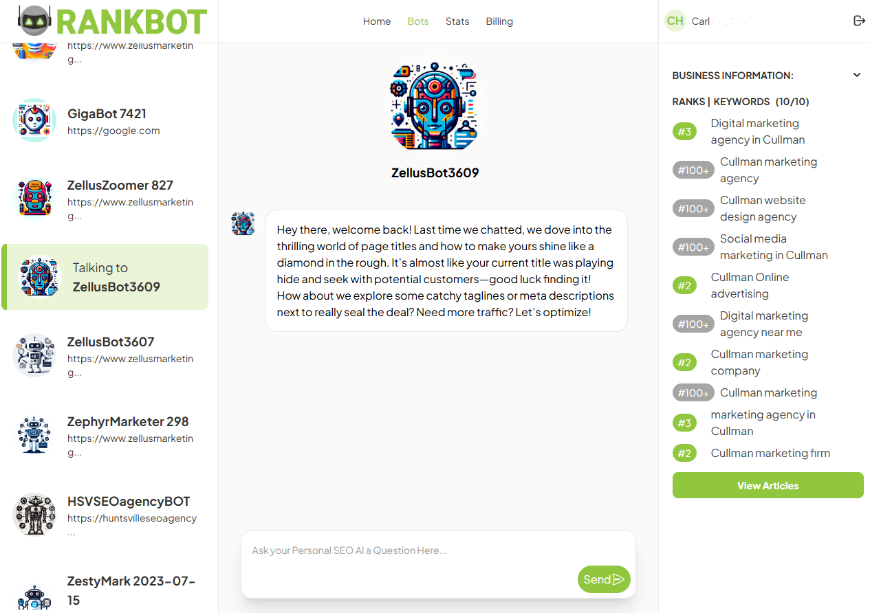 RankBot | AI Linkbuilding Agent screenshot