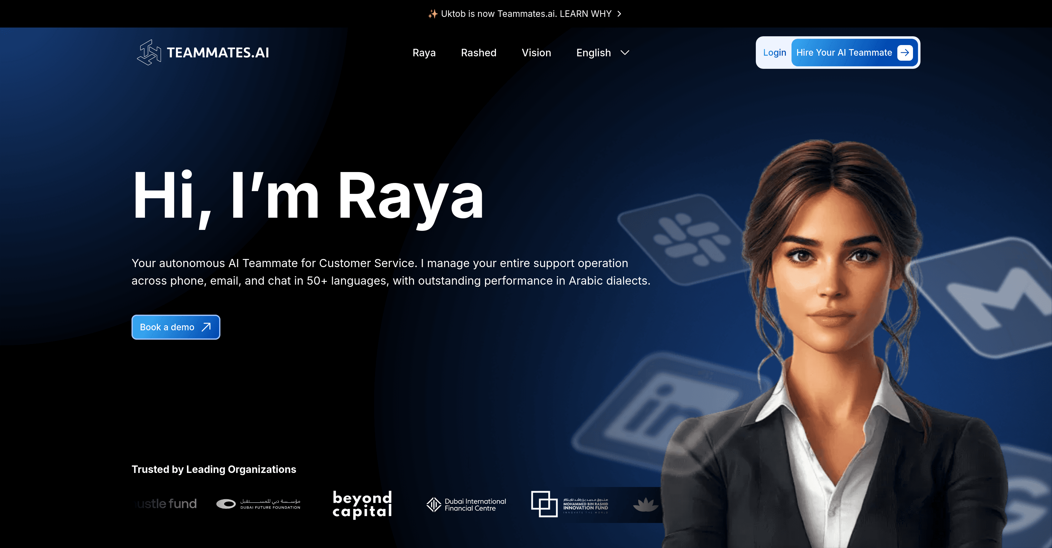 Raya by Teammates.AI screenshot
