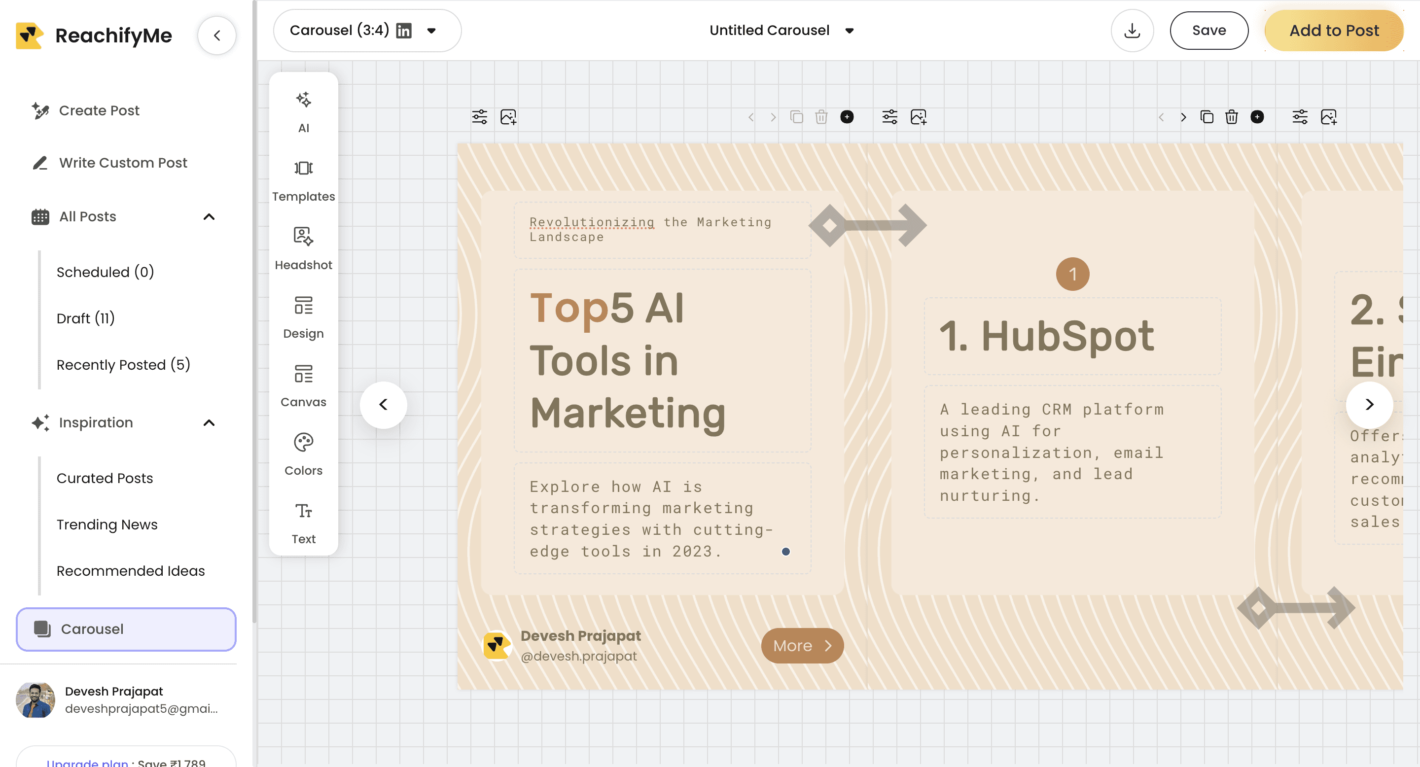 ReachifyMe screenshot