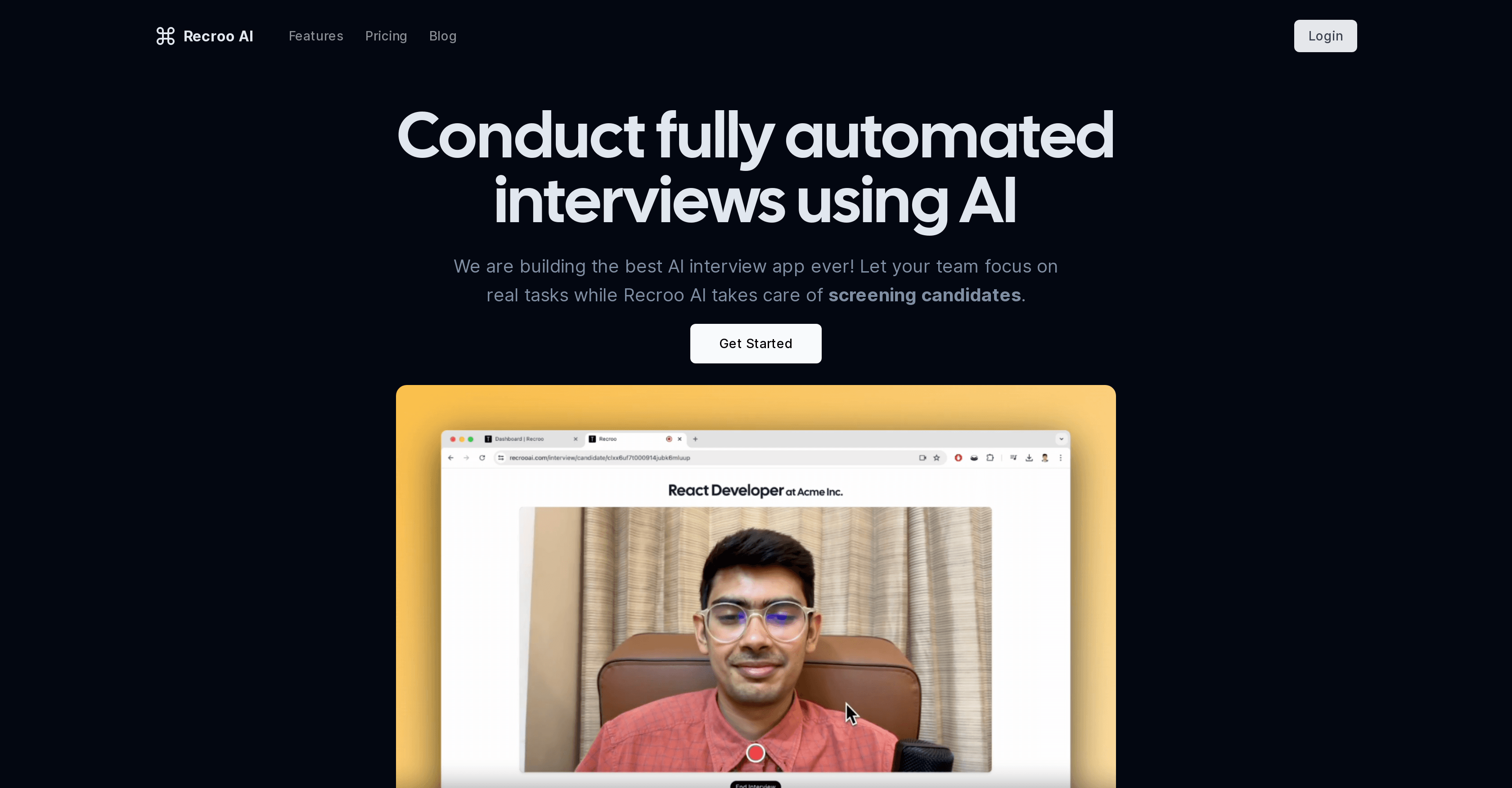 Recroo AI screenshot