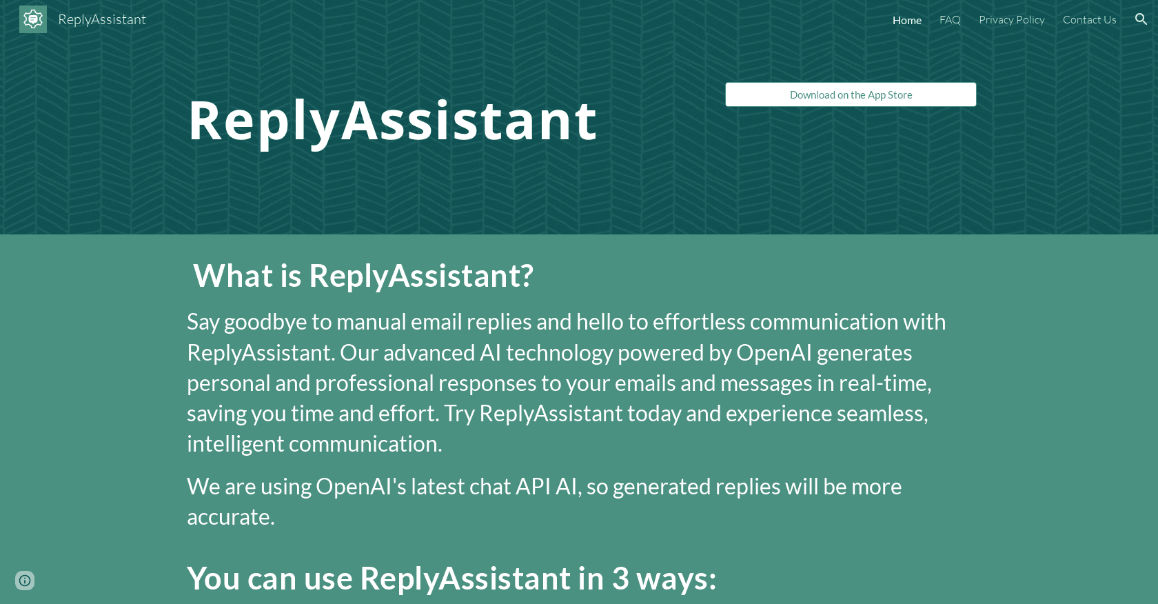 ReplyAssistant screenshot