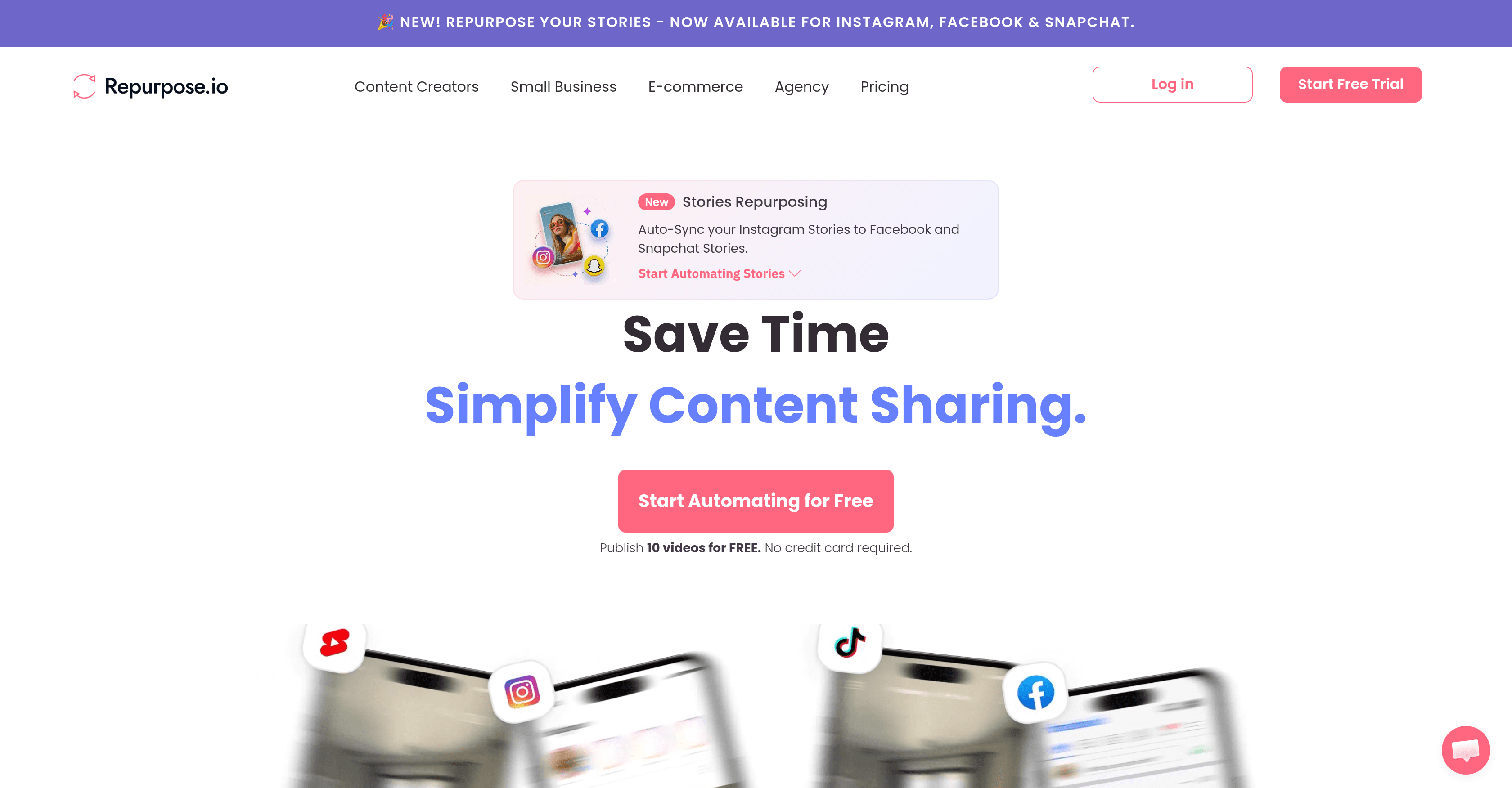 Repurpose.io screenshot