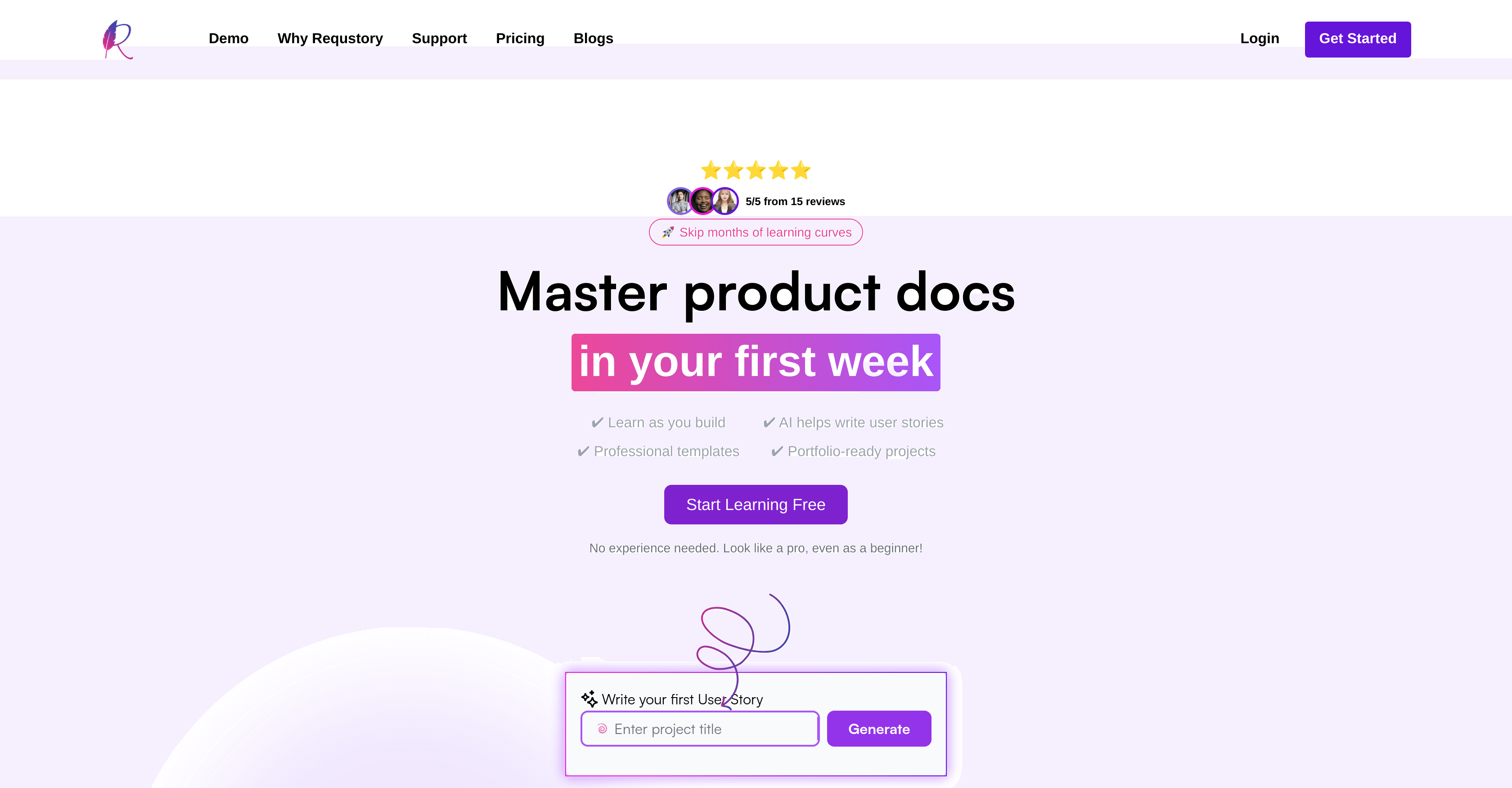 Requstory screenshot