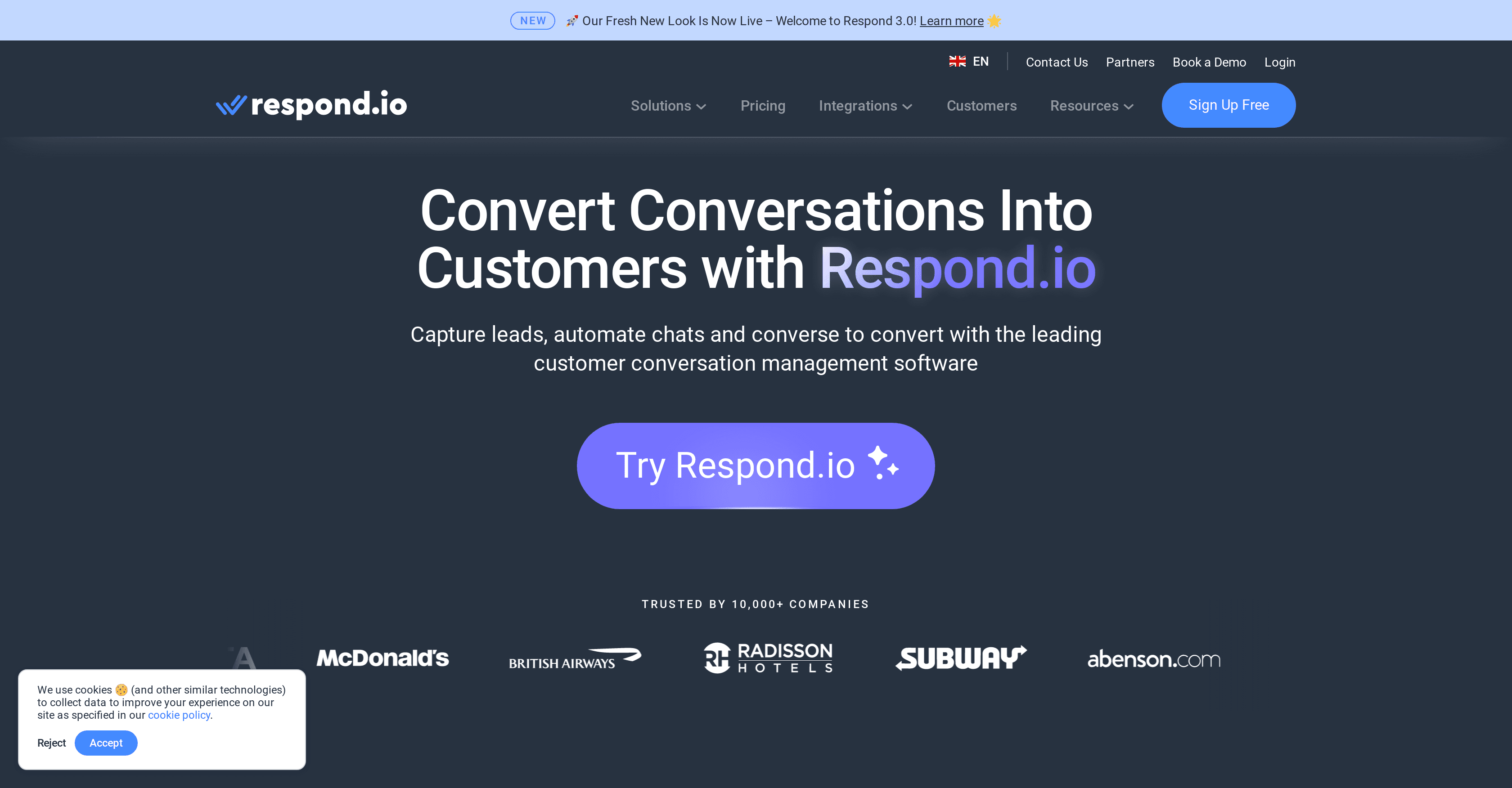 Respond.io screenshot