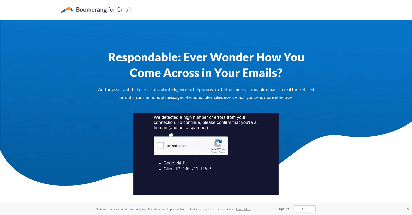 Respondable screenshot