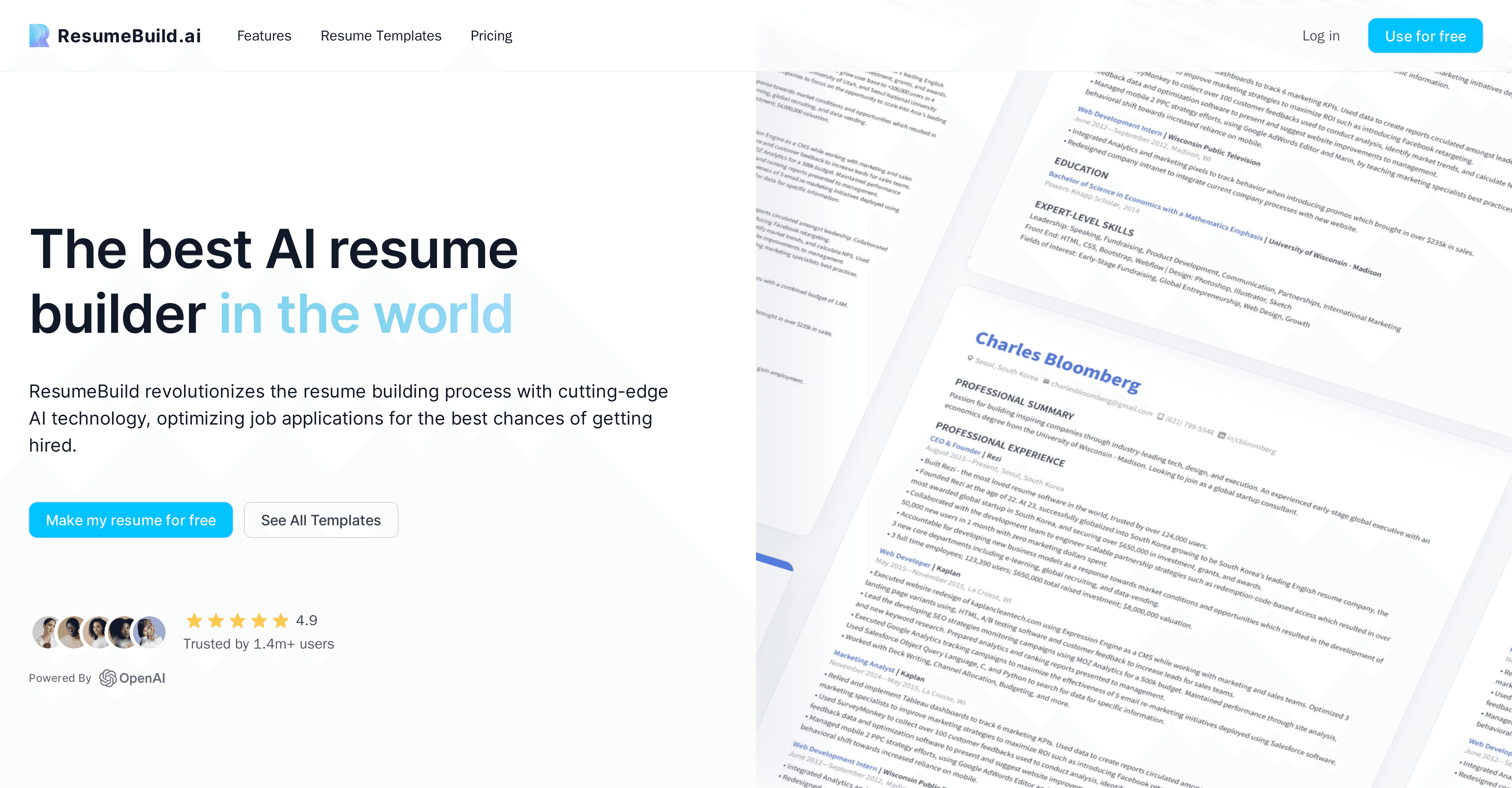 ResumeBuild screenshot