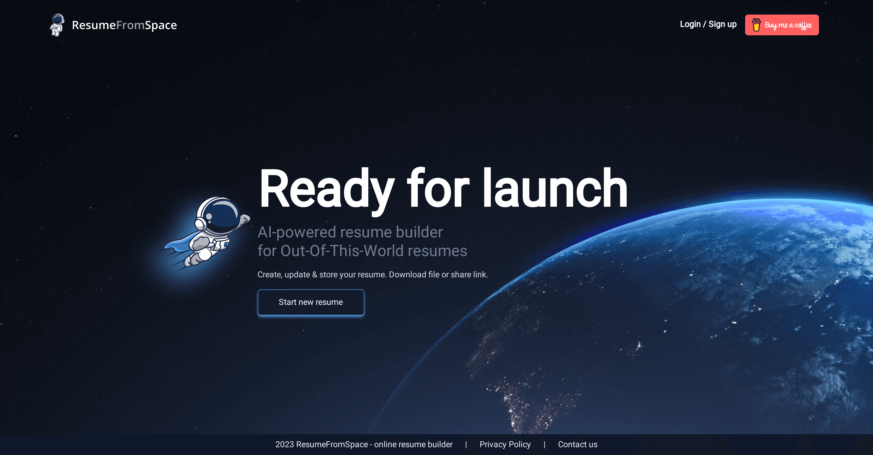 ResumeFromSpace screenshot