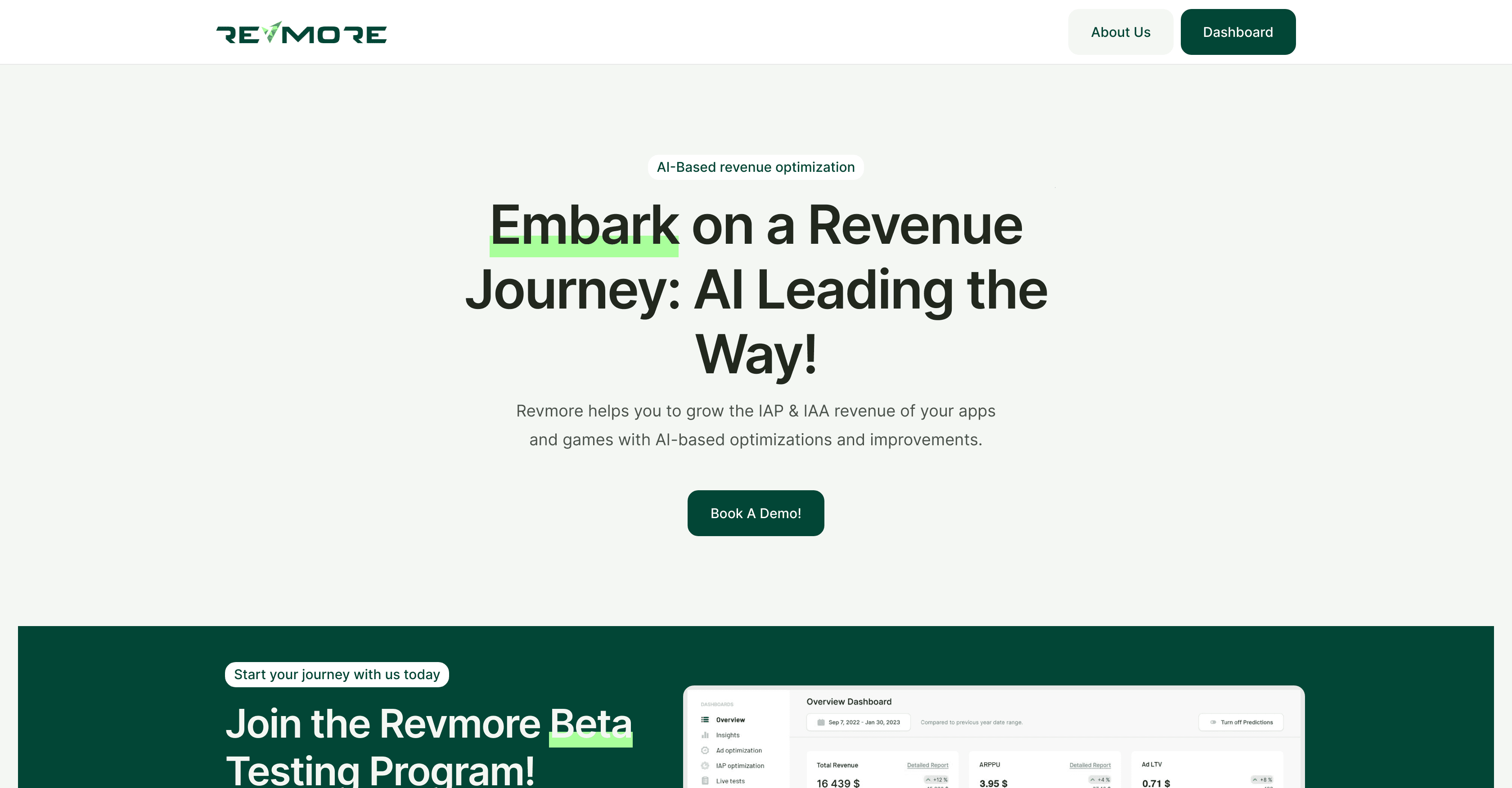 Revmore screenshot