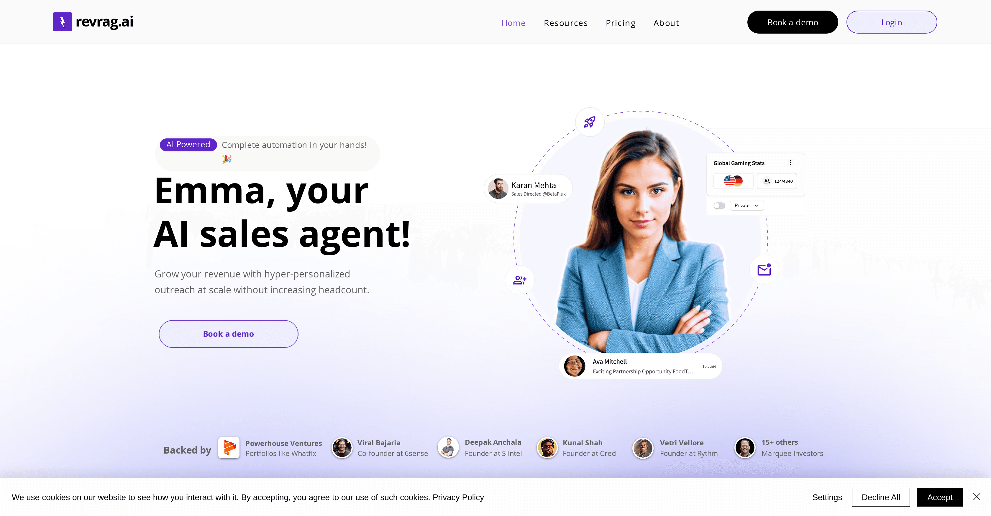 Revrag.ai screenshot