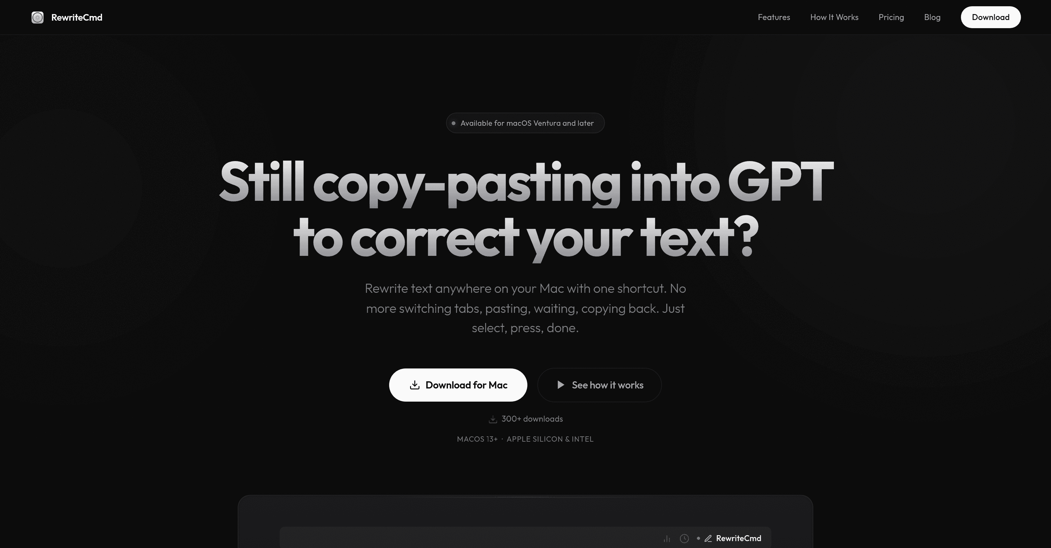 RewriteCmd screenshot