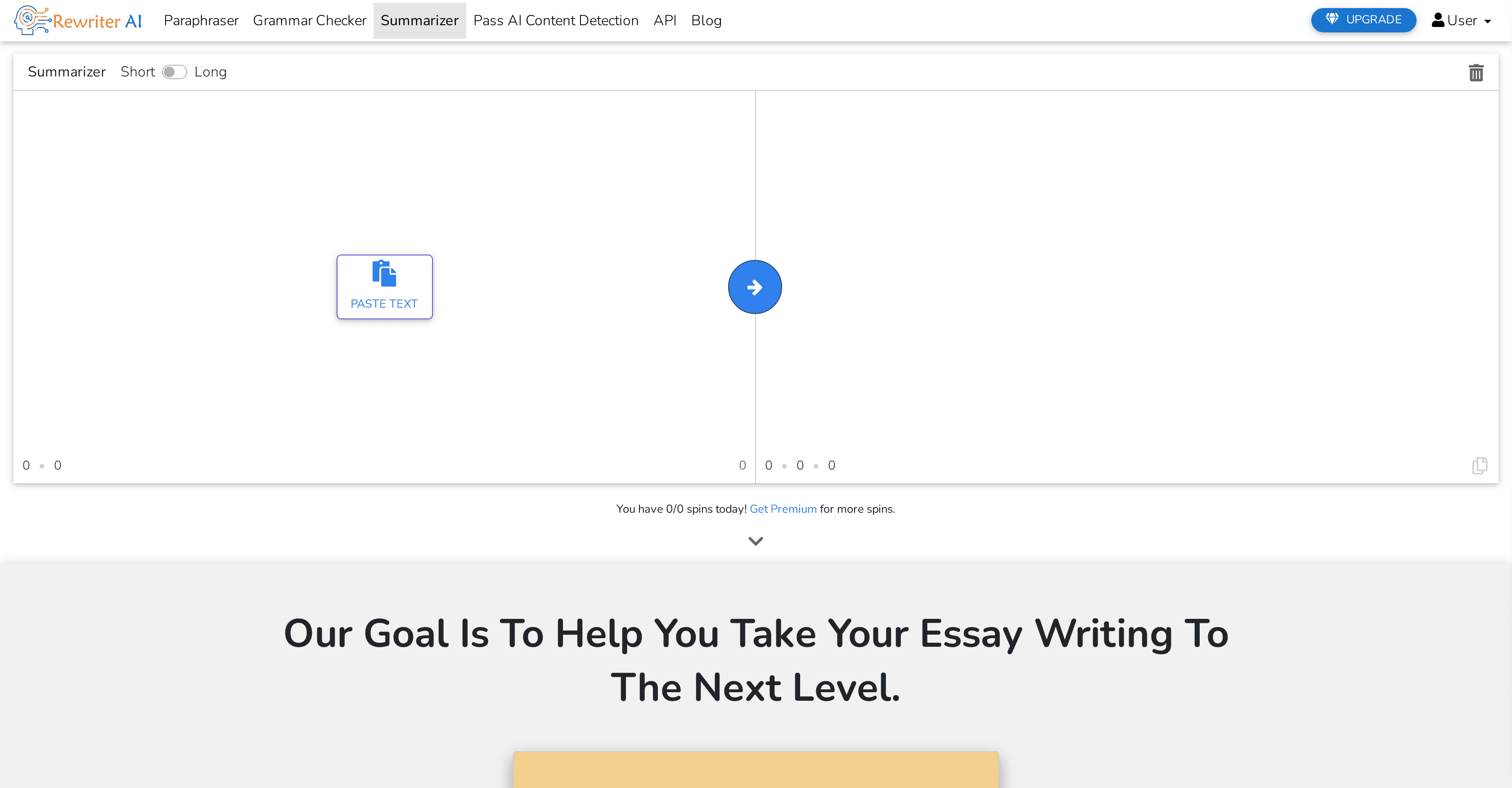 Rewriter AI screenshot