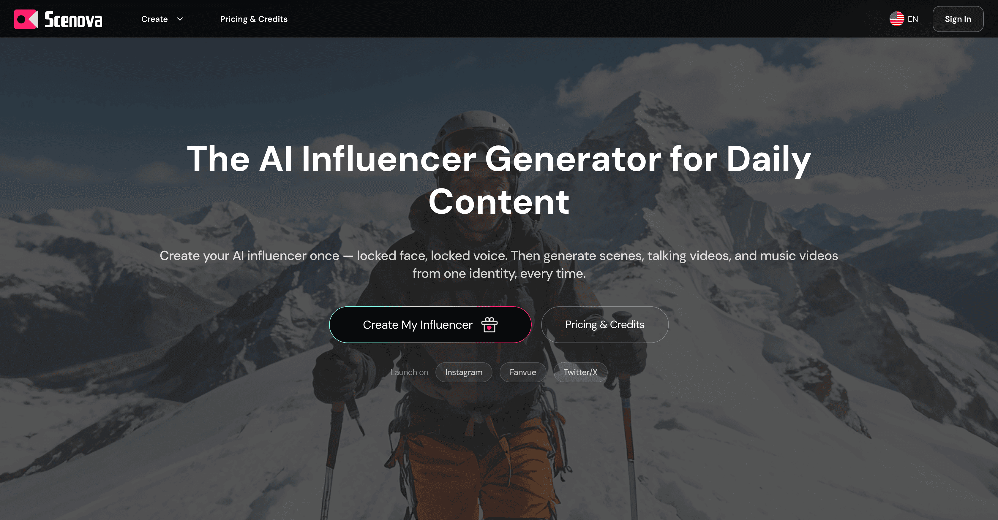 Scenova AI screenshot