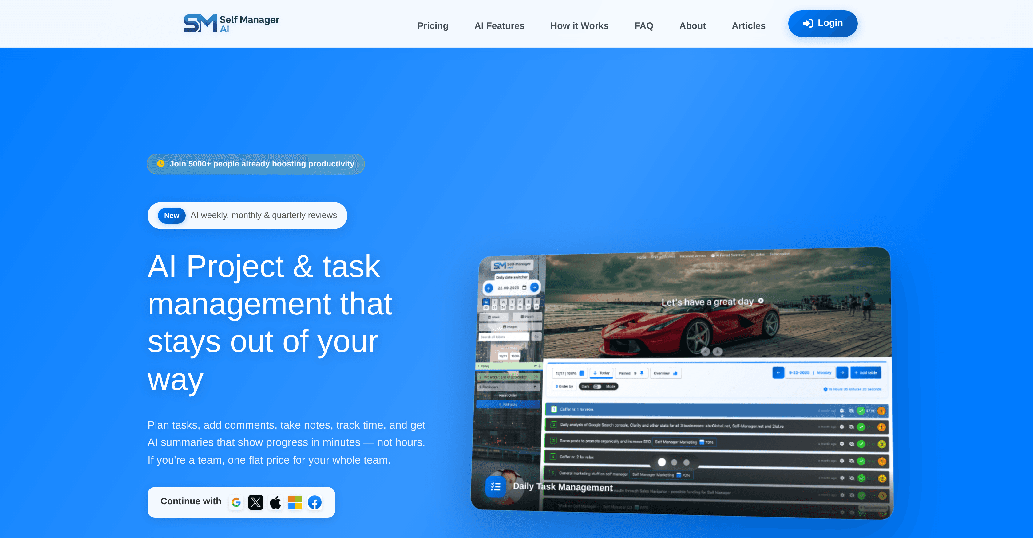 SelfManager AI screenshot