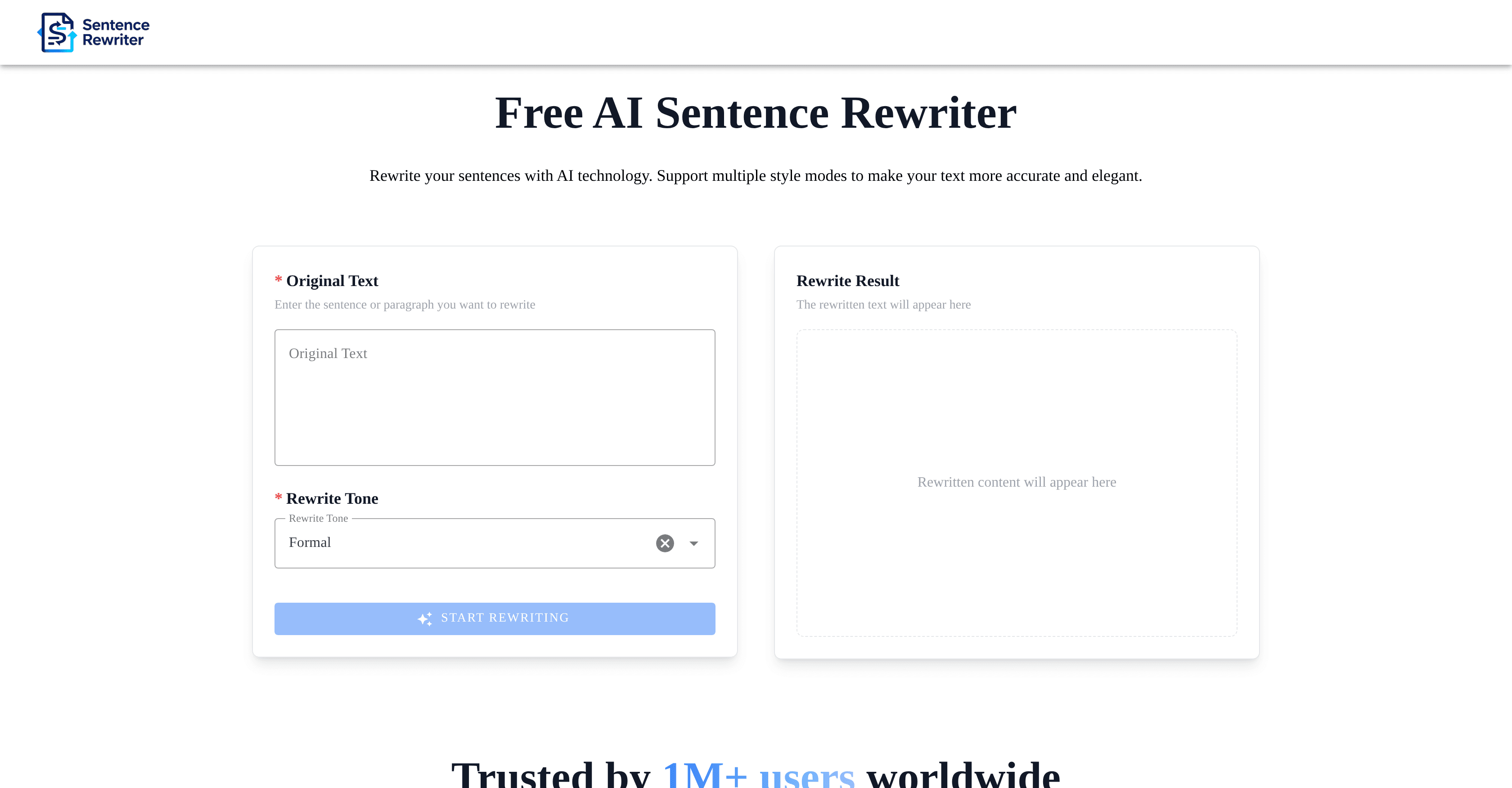 Sentence Rewriter.cc screenshot
