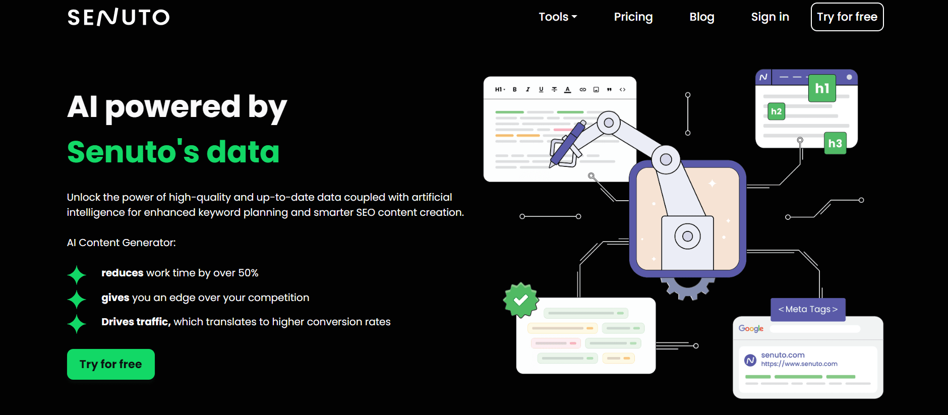 Senuto Content Writer screenshot