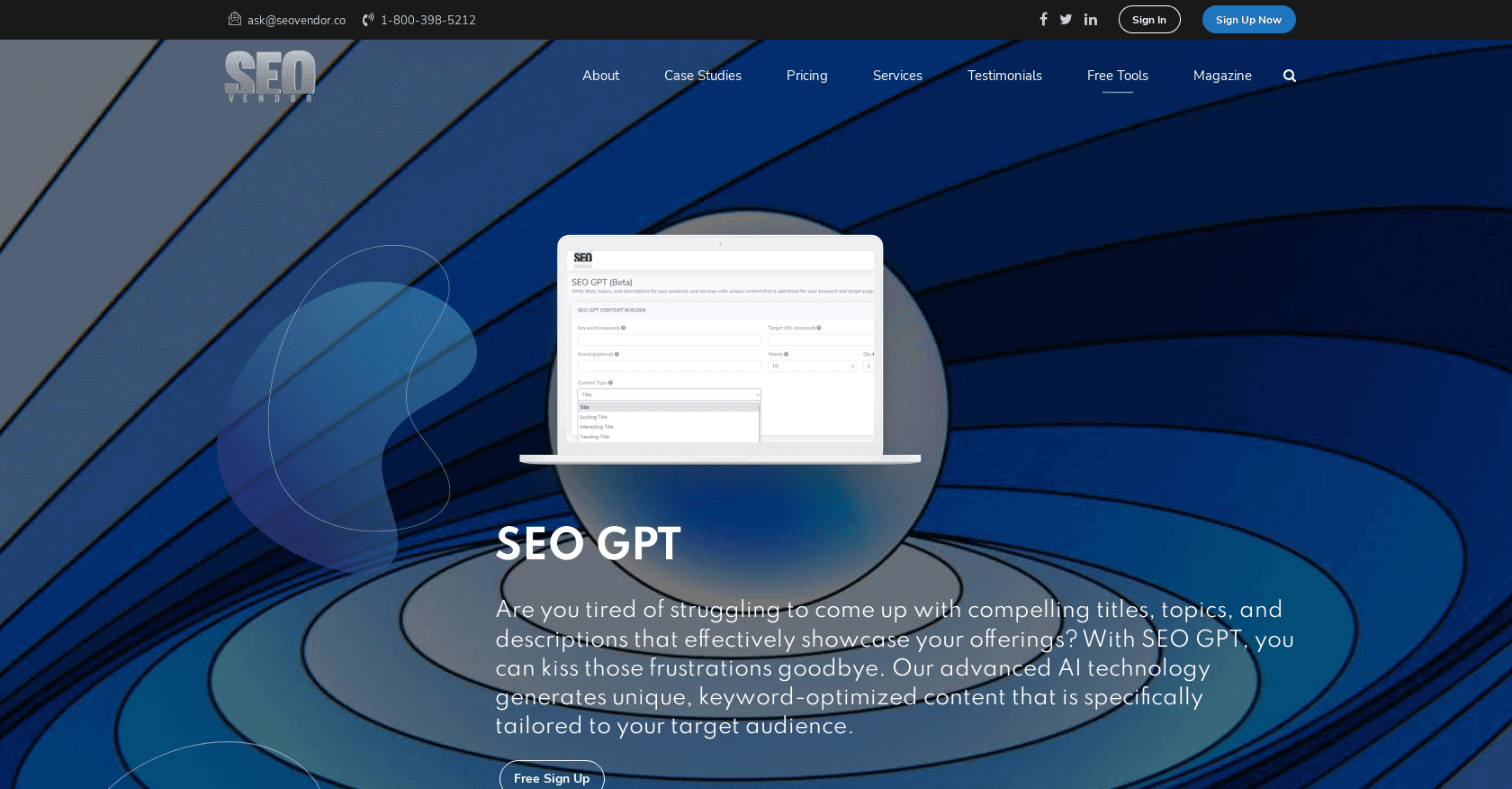 SEO GPT screenshot