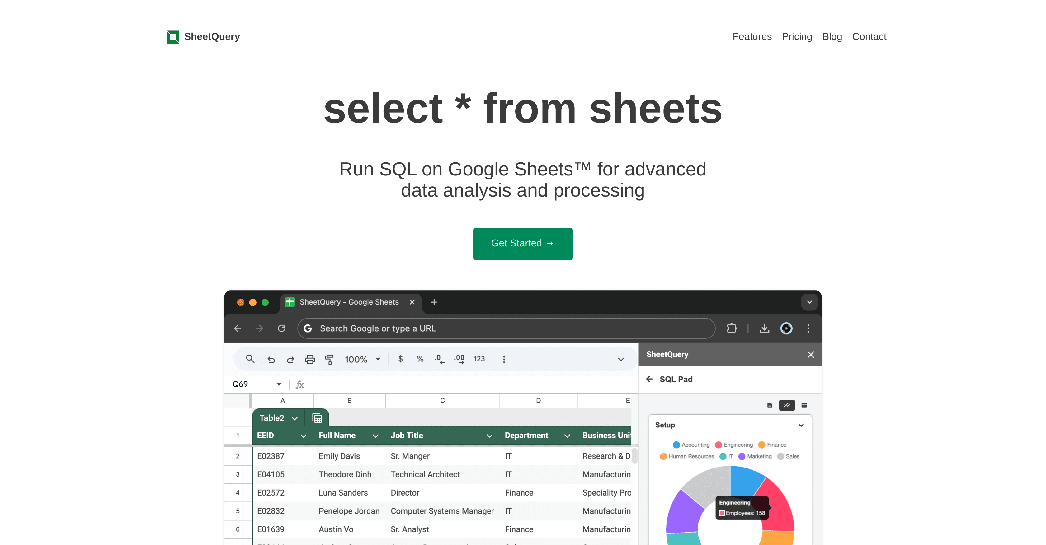 SheetQuery screenshot