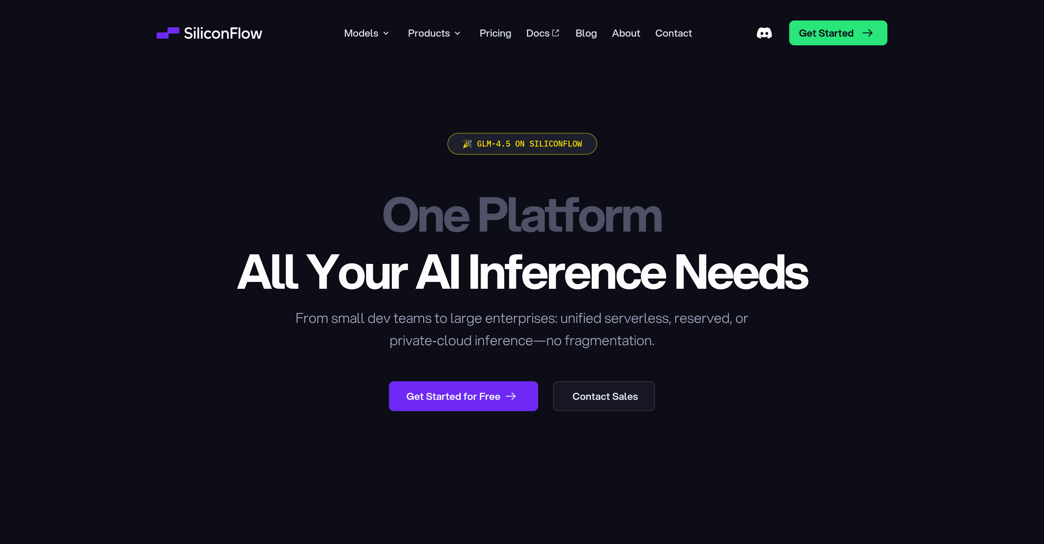 SiliconFlow screenshot