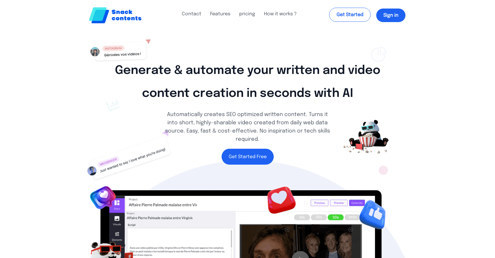 Snack Contents screenshot
