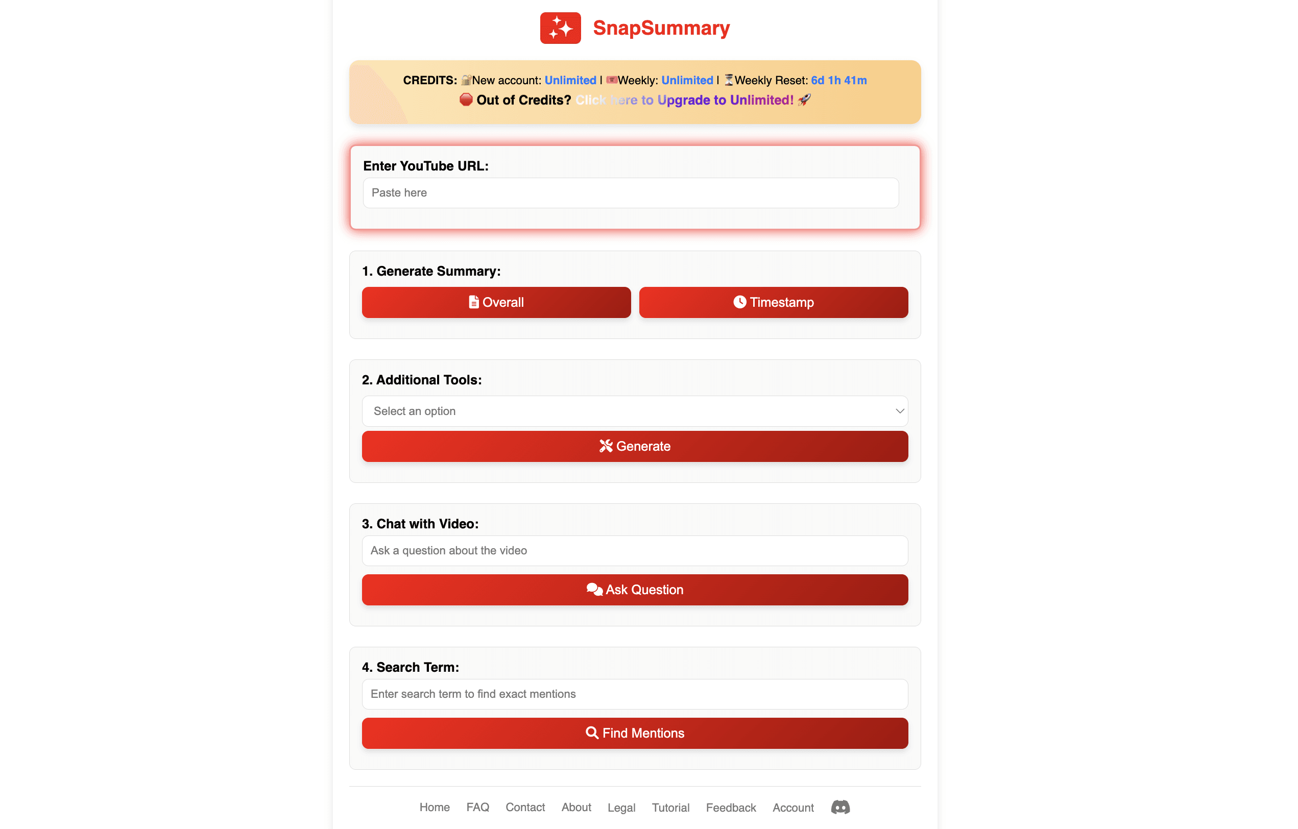 SnapSummary screenshot