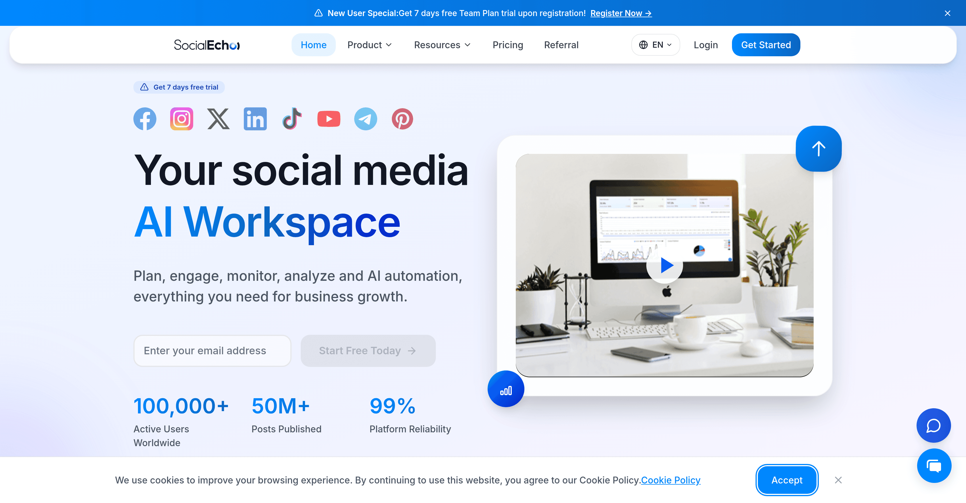 SocialEcho screenshot