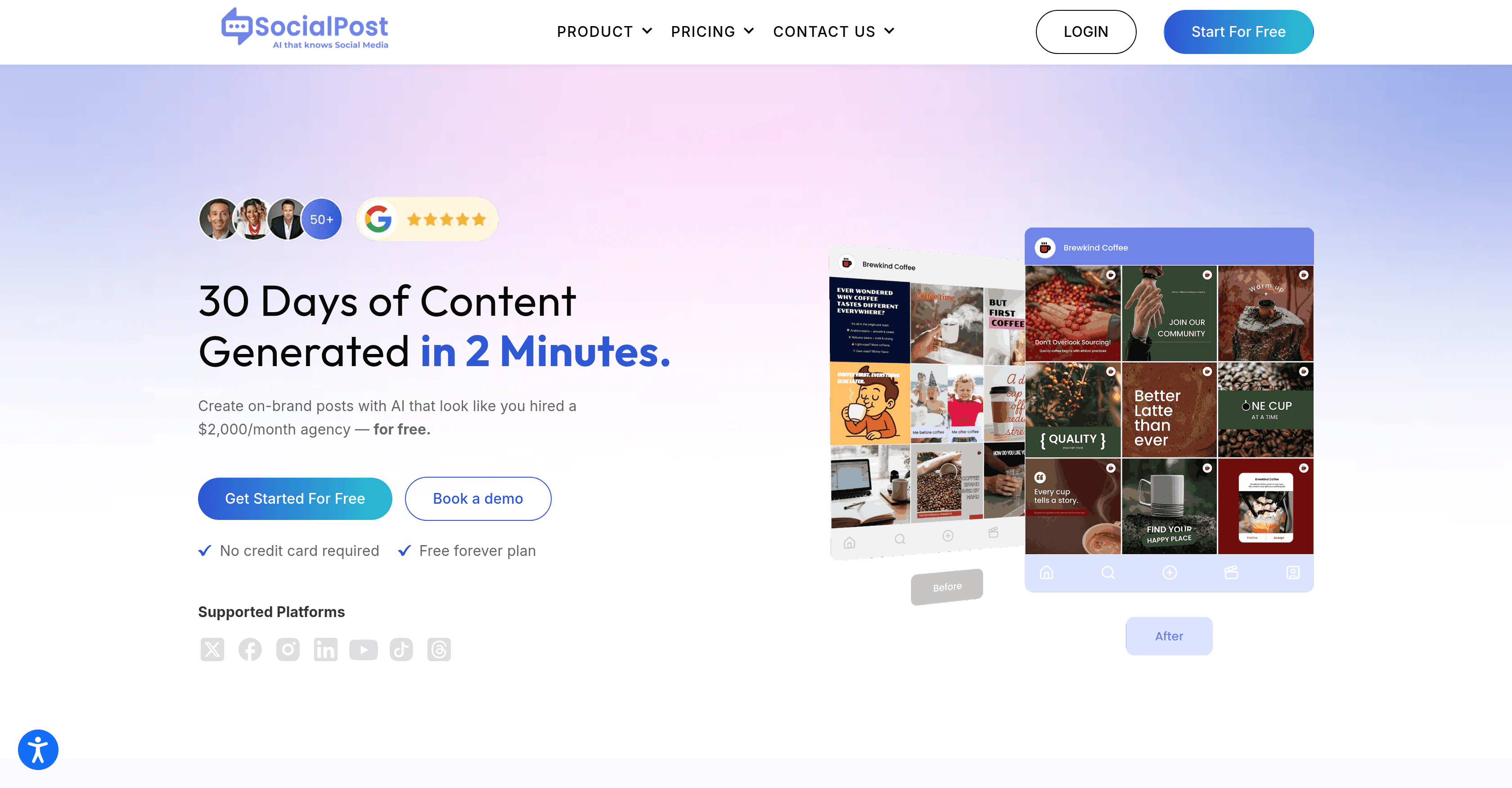 SocialPost screenshot