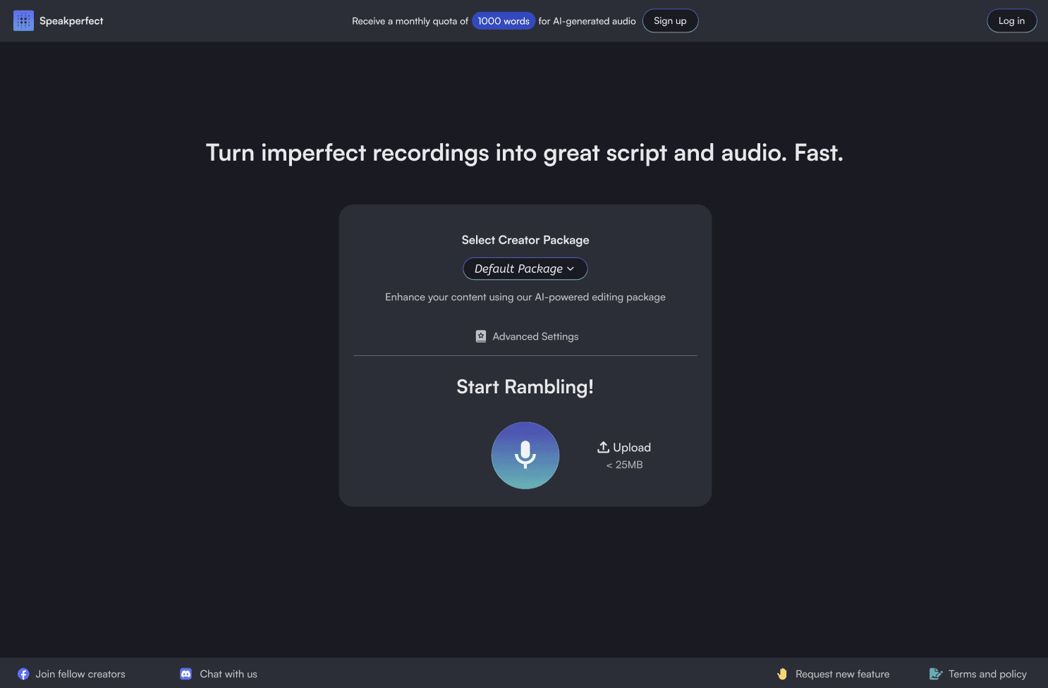 SpeakPerfect screenshot