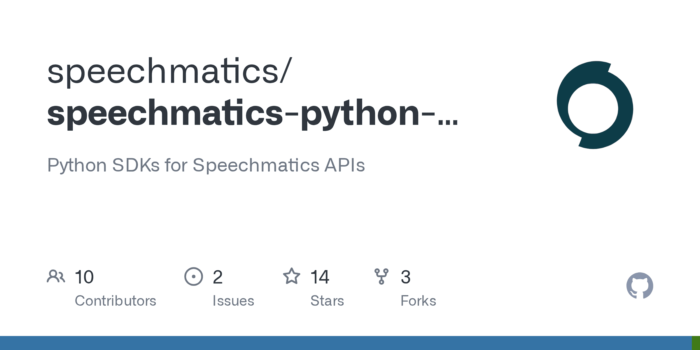 Speechmatics | Python SDK screenshot