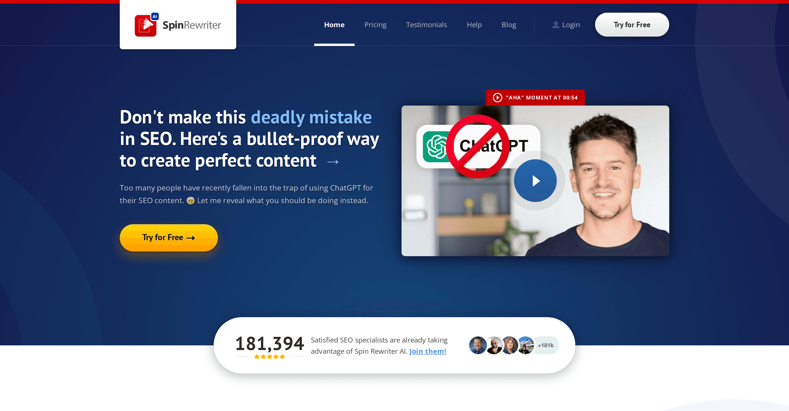 Spin Rewriter screenshot