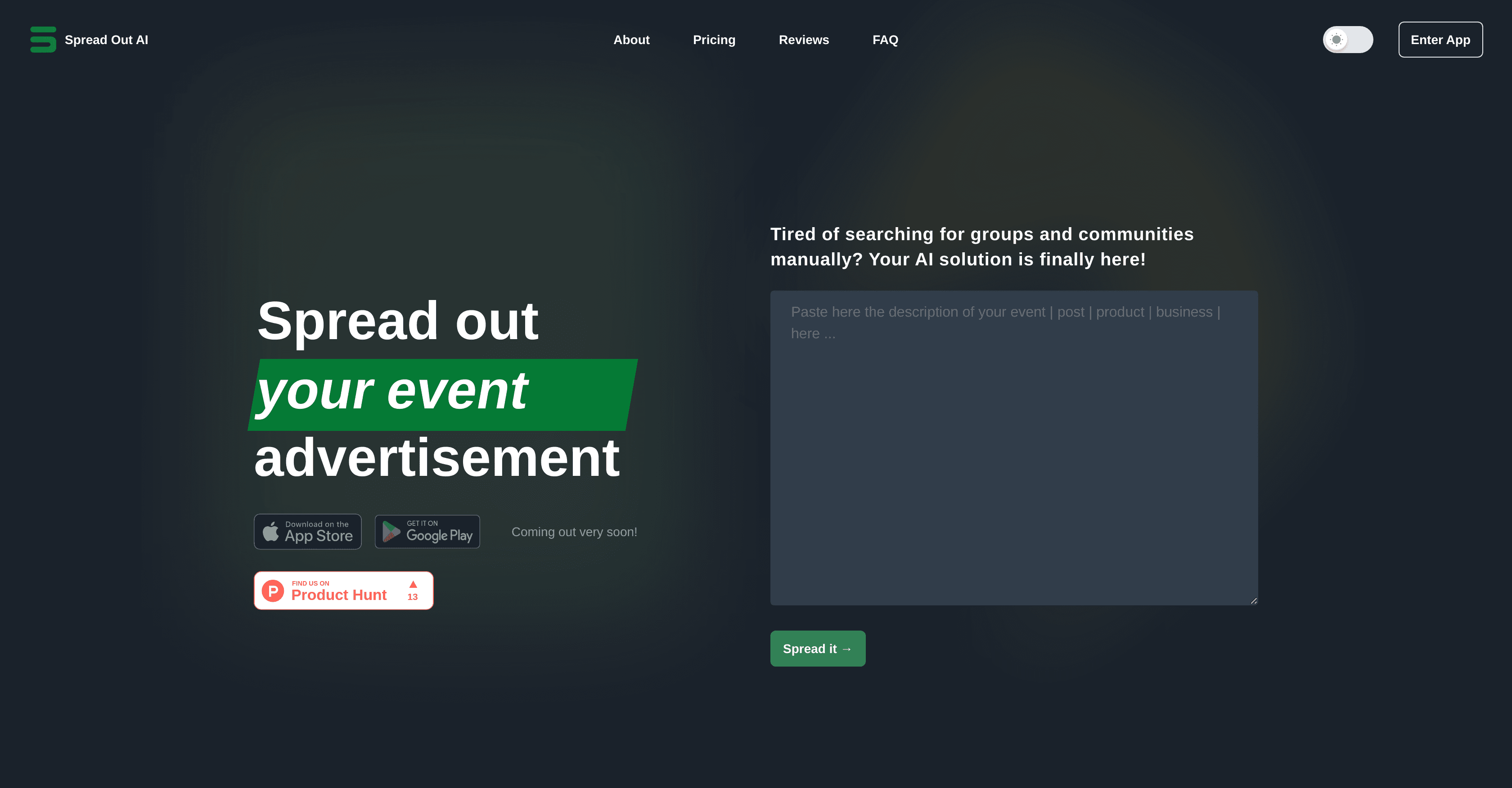 Spread Out AI screenshot