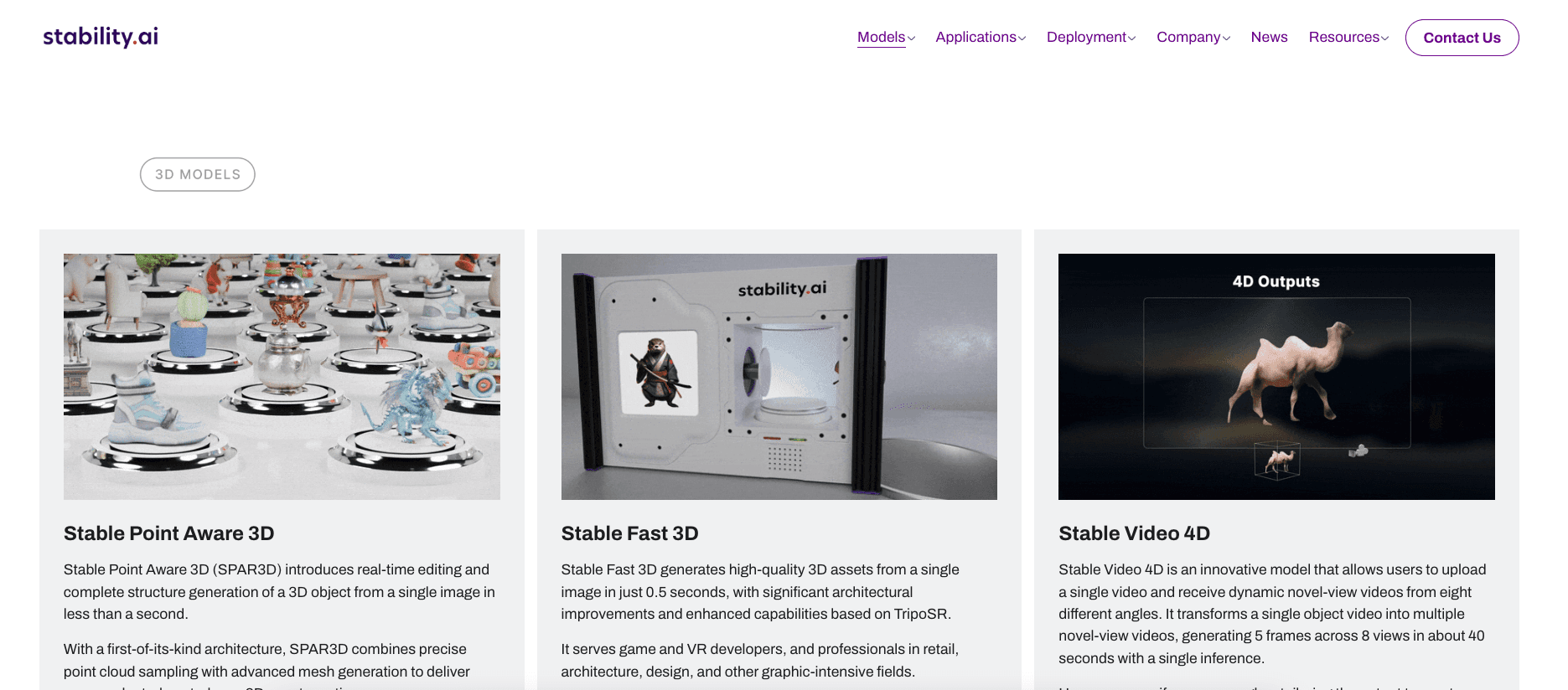 Stable Video 3D screenshot