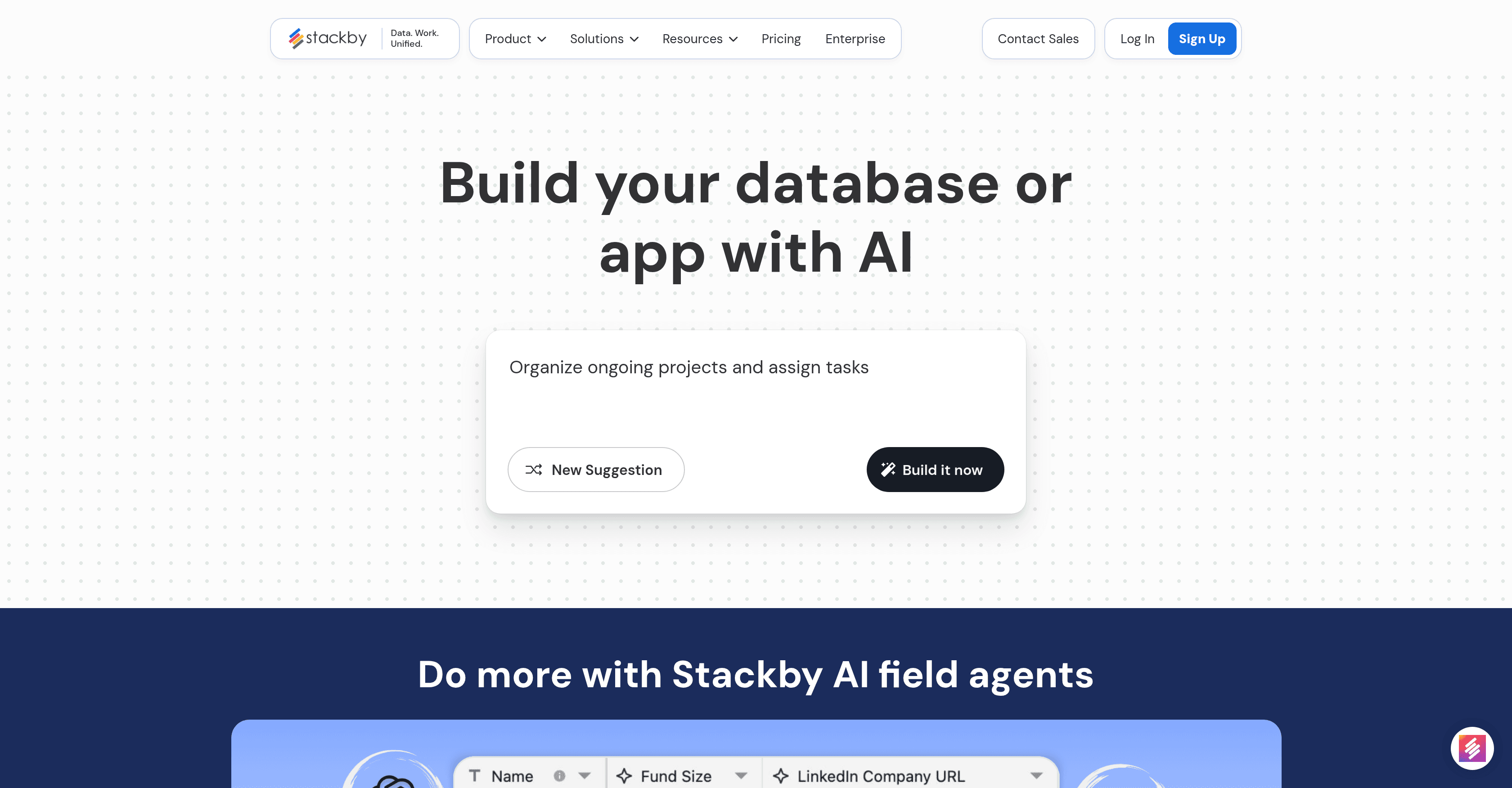 Stackby AI screenshot
