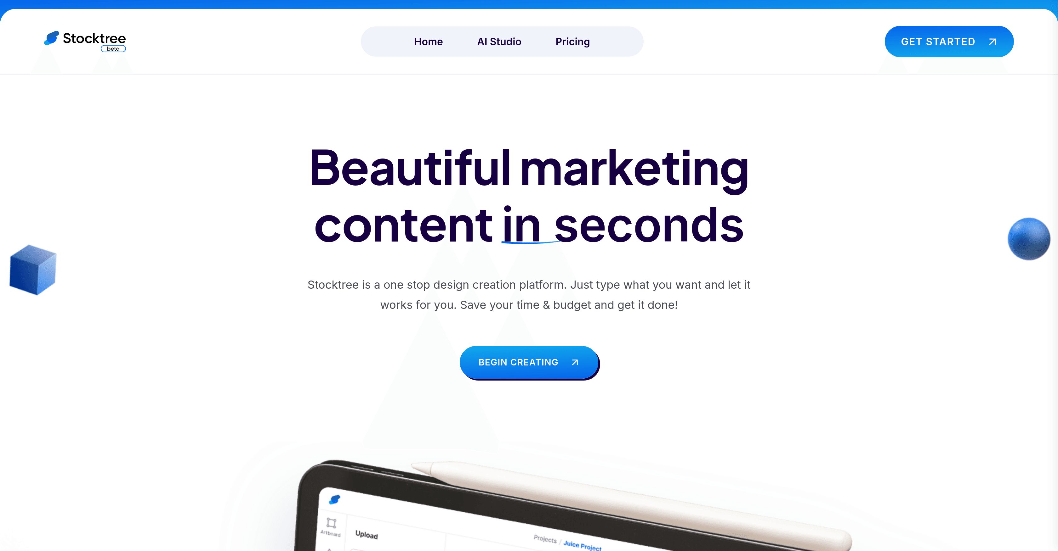 Stocktree Studio screenshot