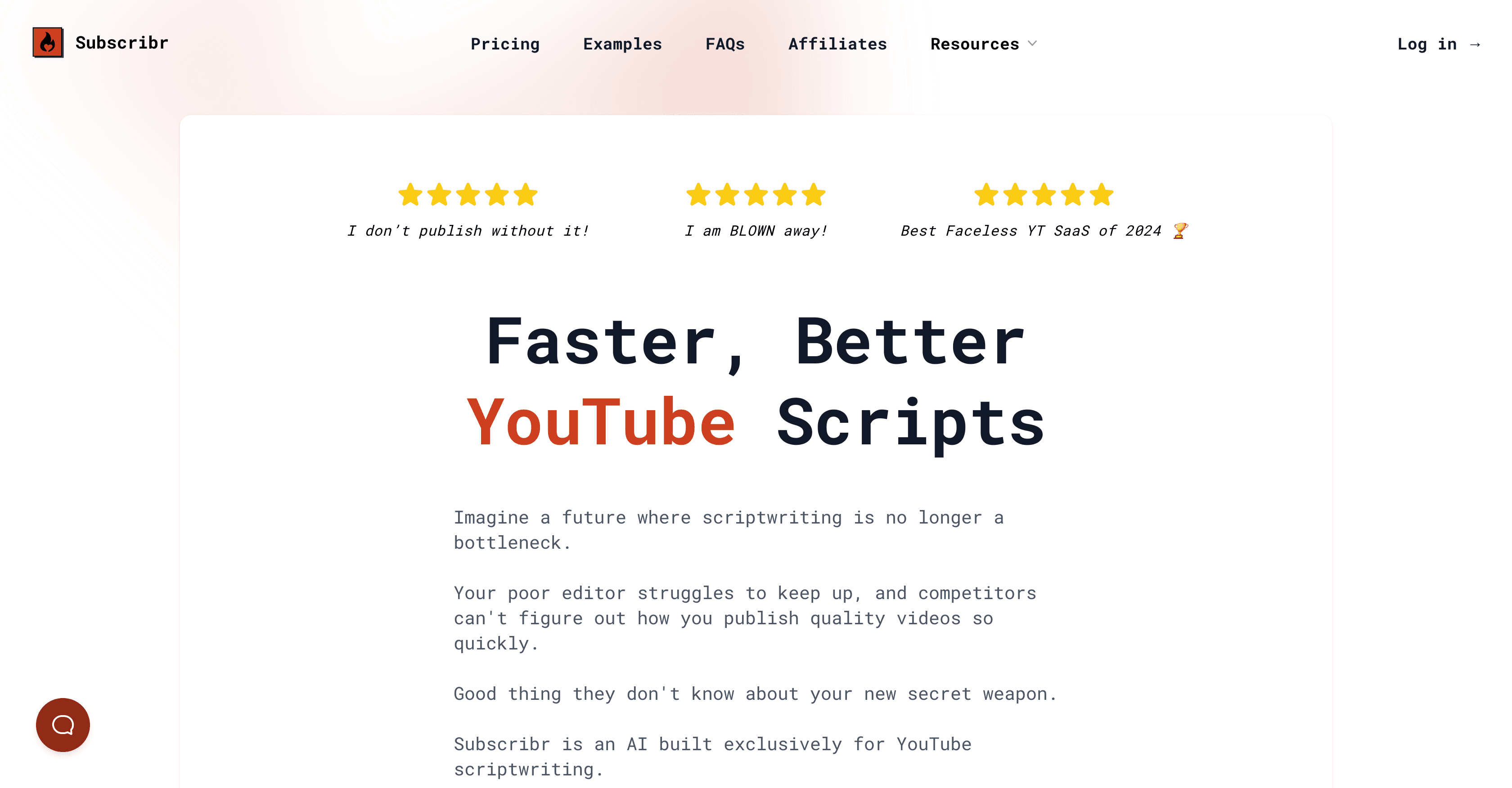 Subscribr screenshot