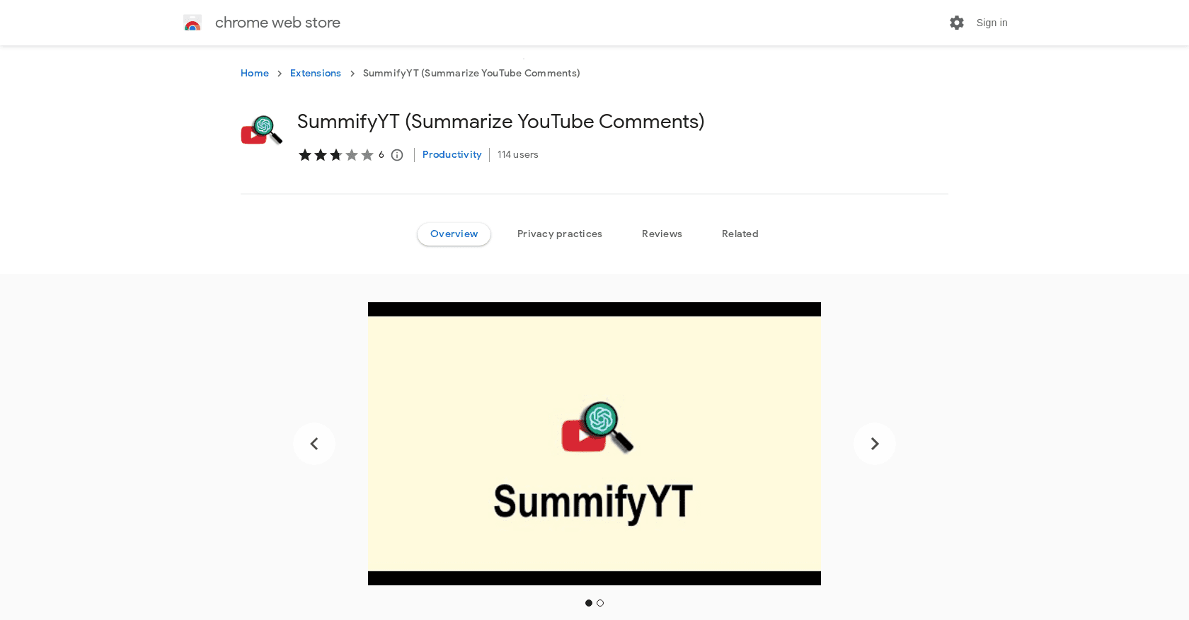 SummifyYT  screenshot