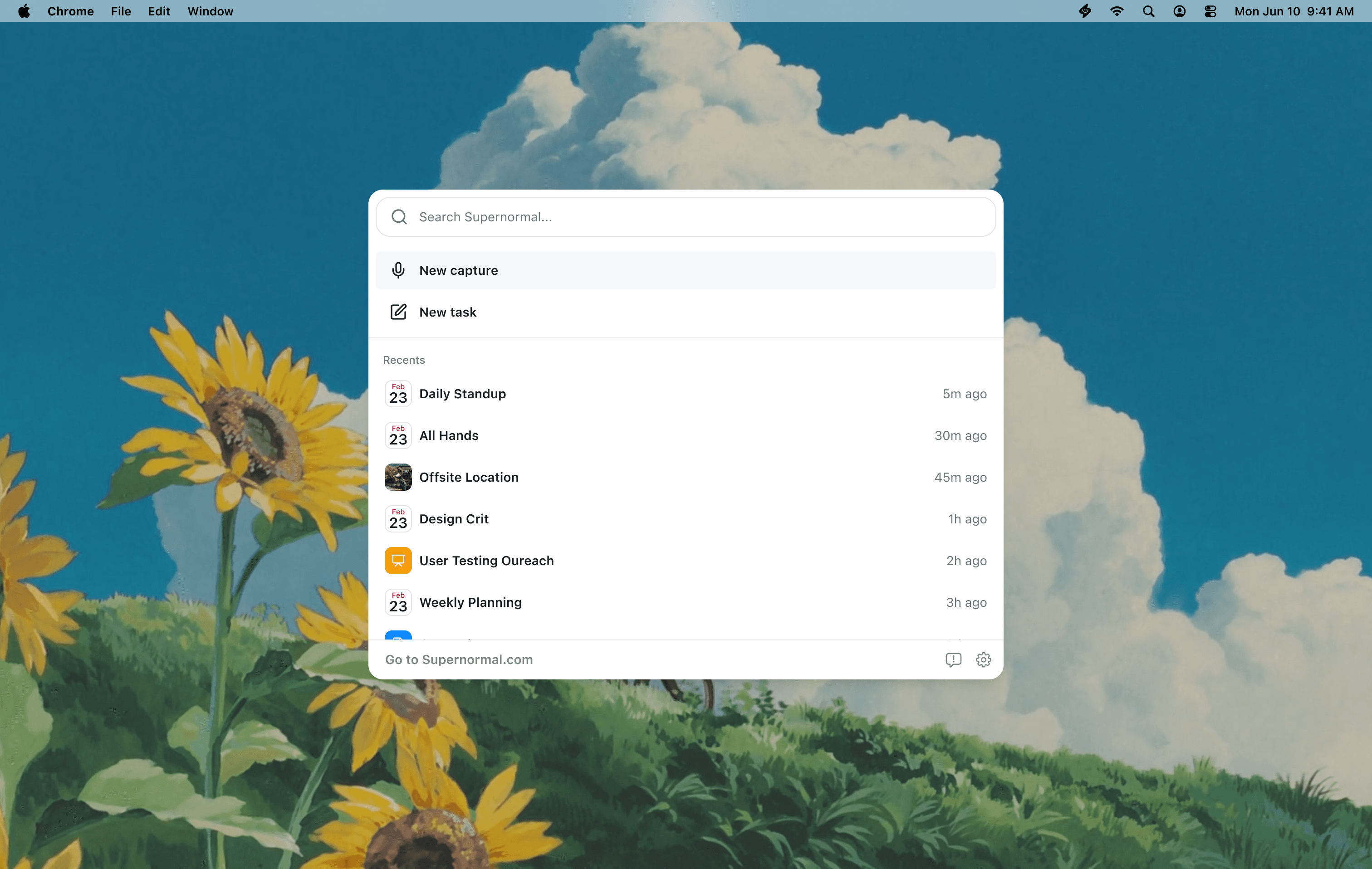 Supernormal App screenshot