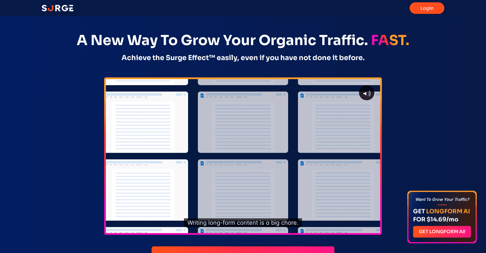 Surgegraph screenshot