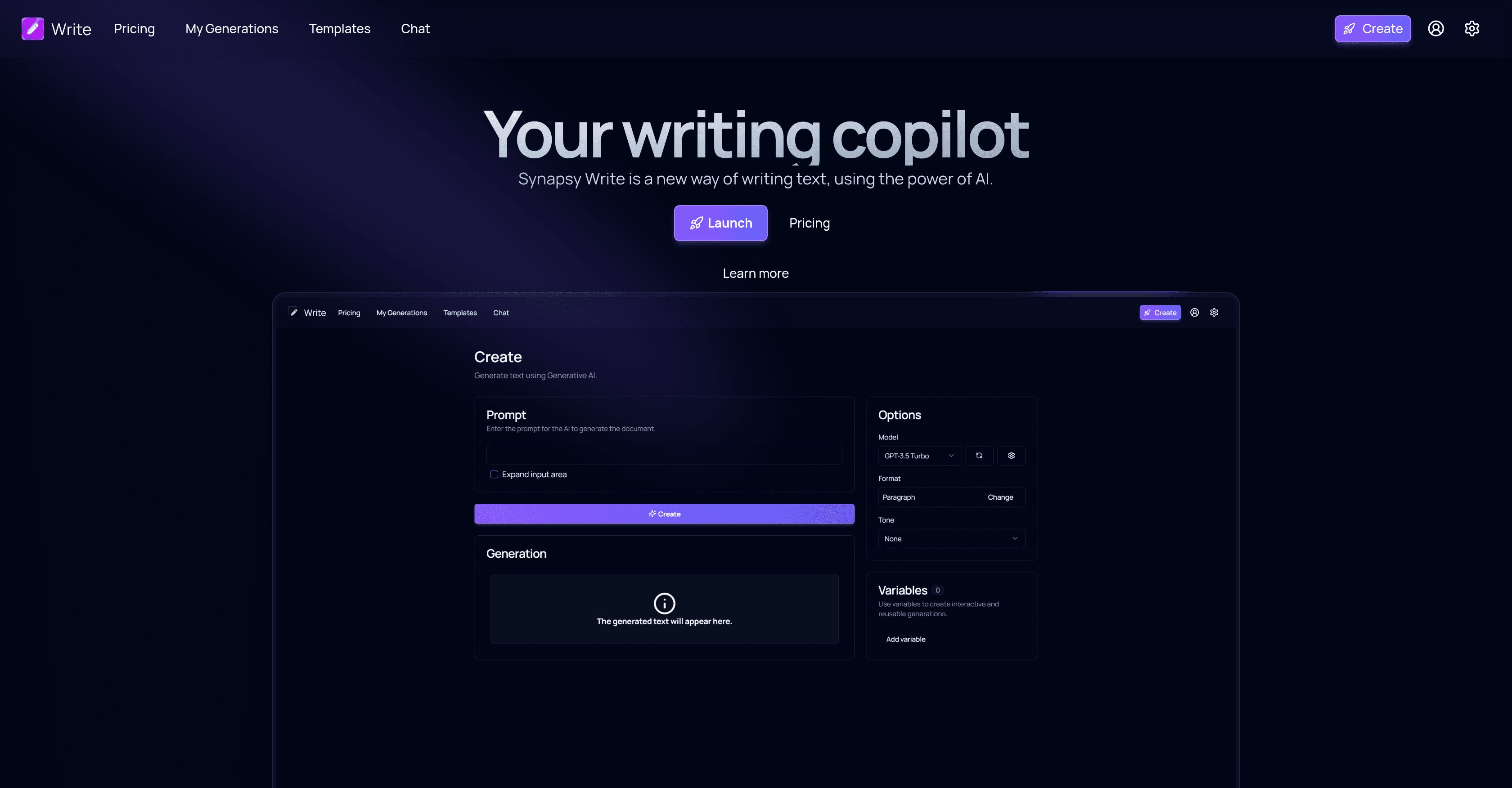 Synapsy Write screenshot
