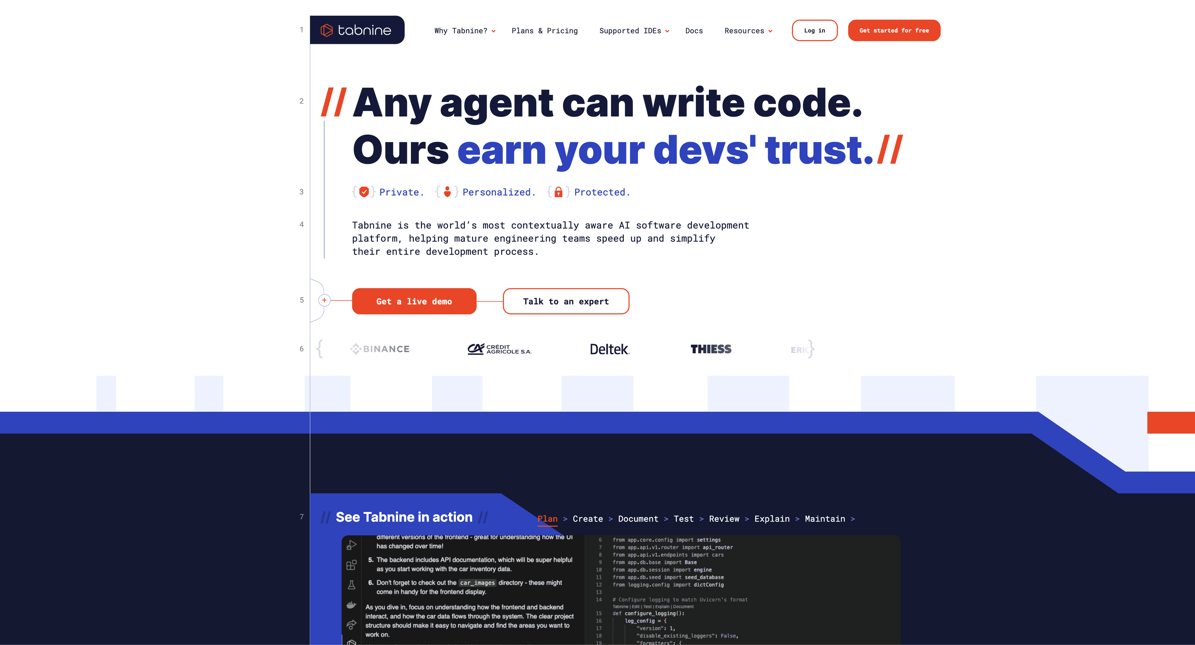 Tabnine AI Code Assistant screenshot